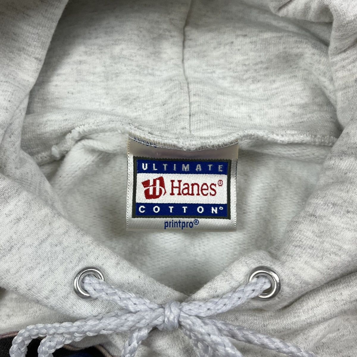 Hanes × Vintage Gray Hoodie Vintage OCD Funny Y2K Hanes Boxy Fit Size US S / EU 44-46 / 1 - 4 Thumbnail