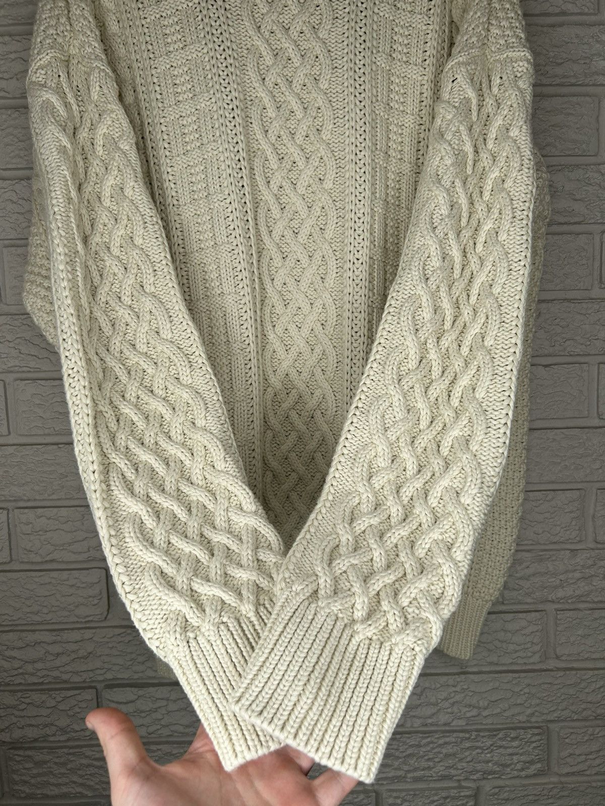 Vintage Province Of Canada White Cable Knit Sweater Size US L / EU 52-54 / 3 - 7 Thumbnail