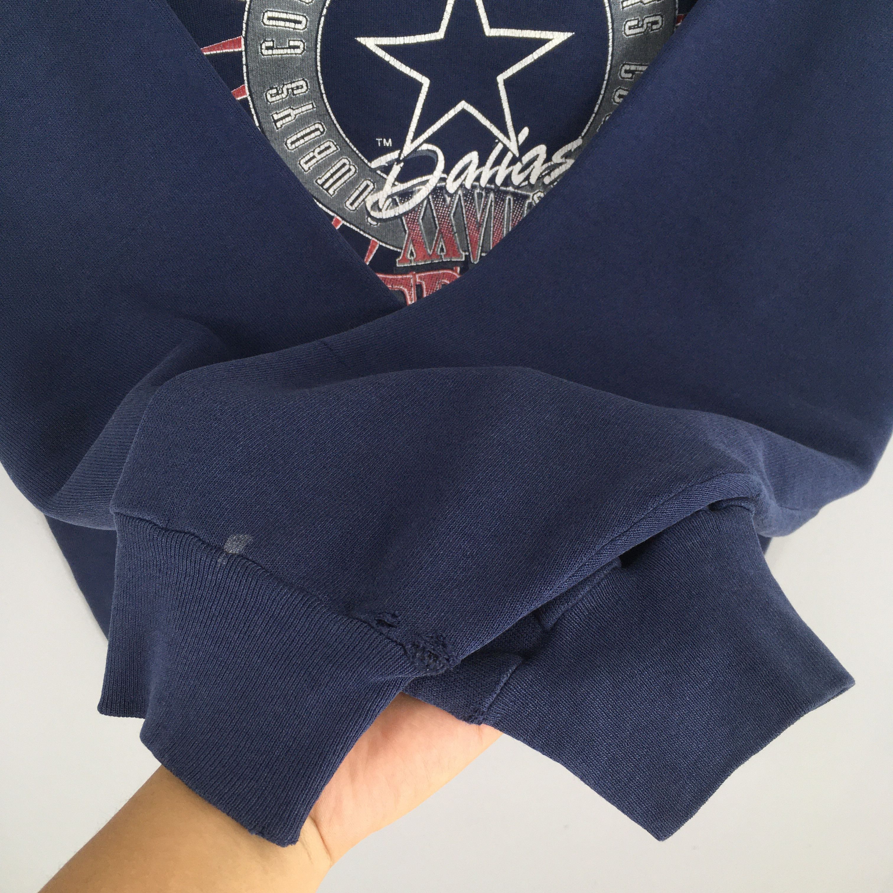Logo 7 × NFL × Vintage Vintage 90s Dallas Cowboys NFL Sweatshirt XLarge Size US XL / EU 56 / 4 - 4 Thumbnail