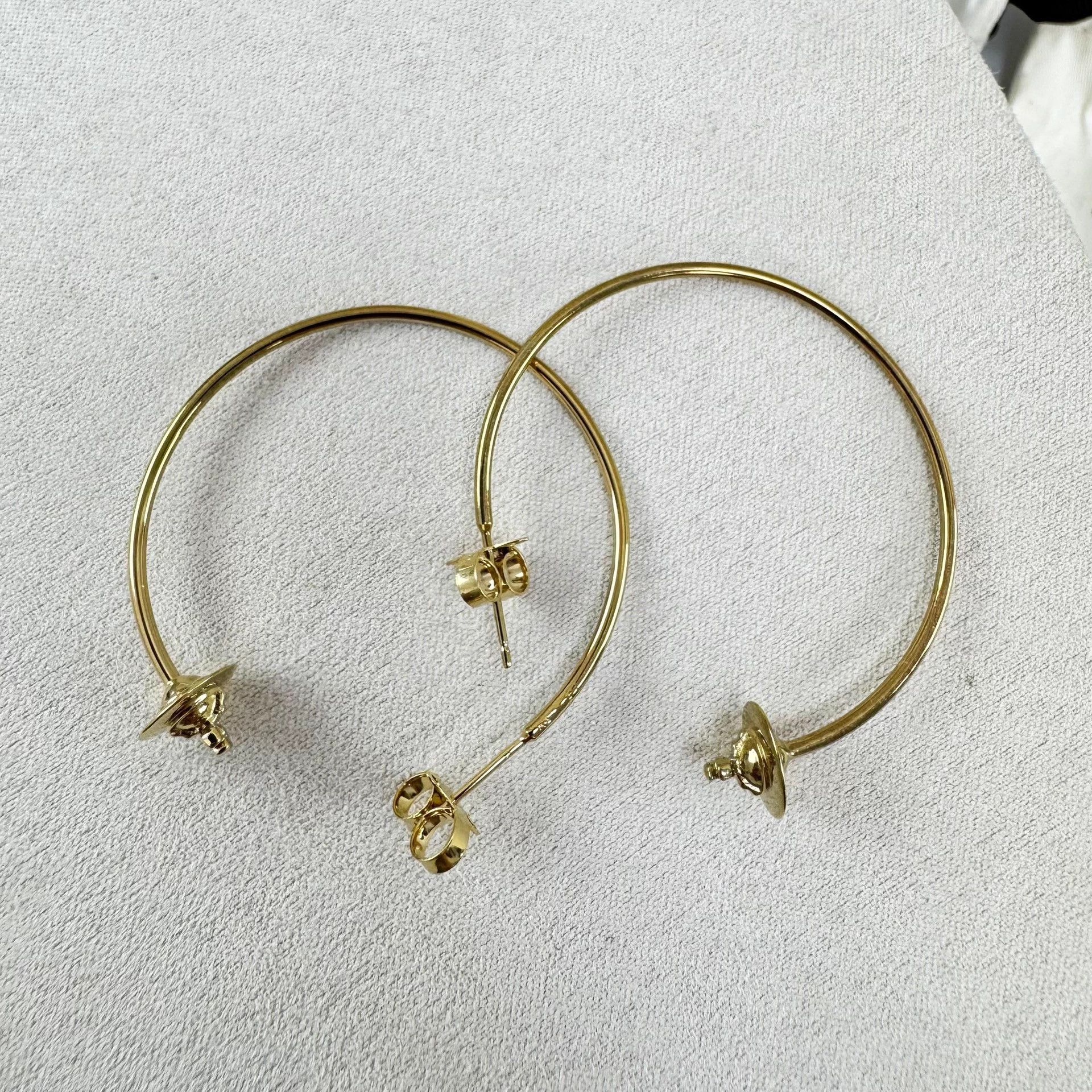 Vivienne Westwood Vivienne Westwood Saturn Gold Earrings OS New Size ONE SIZE - 3 Thumbnail