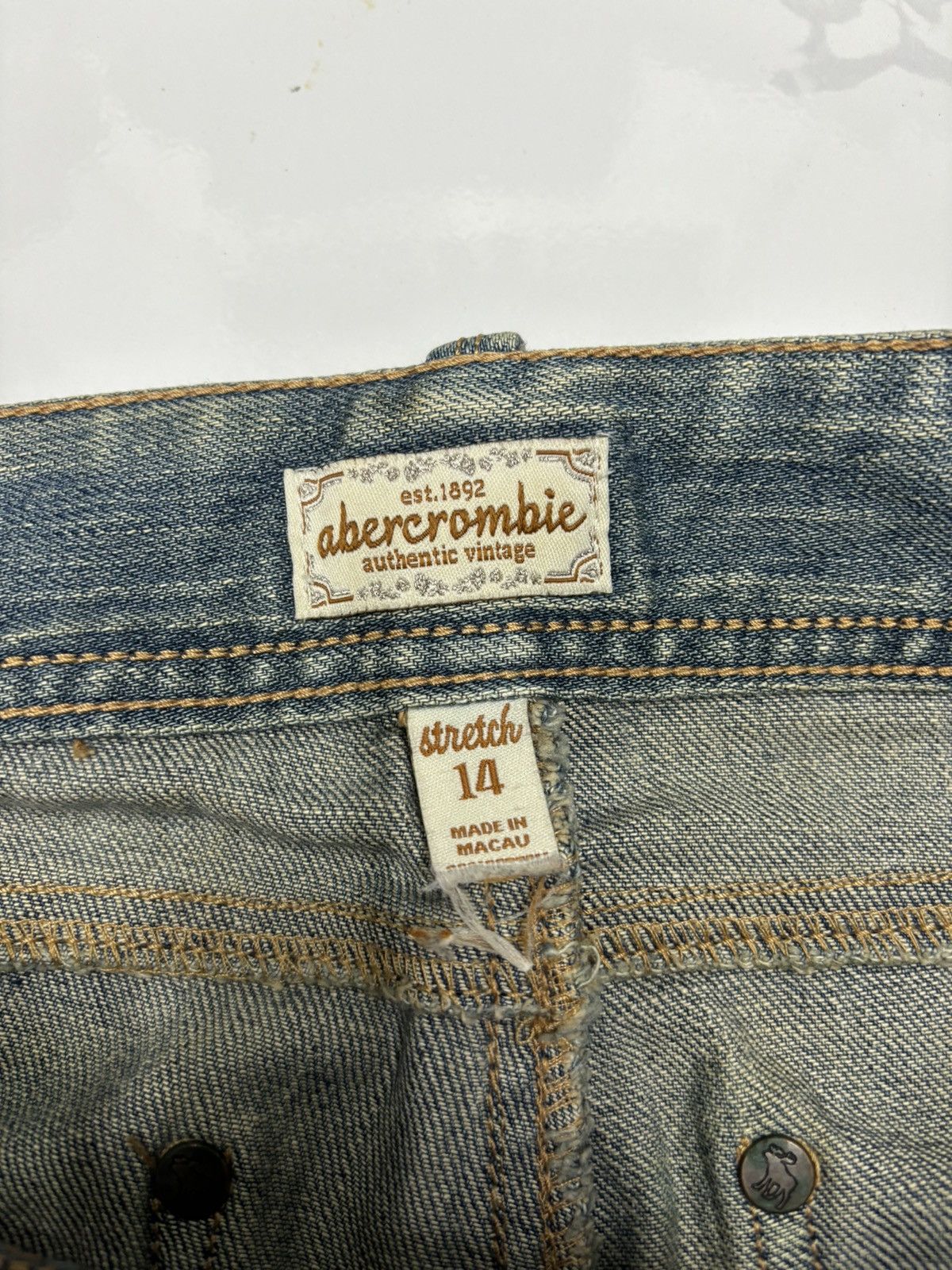 If Six Was Nine 🔥A&F FLARE JEANS RUSTY BOOTCUT DENIM JEANS Size 27" / US 4 / IT 40 - 10 Thumbnail