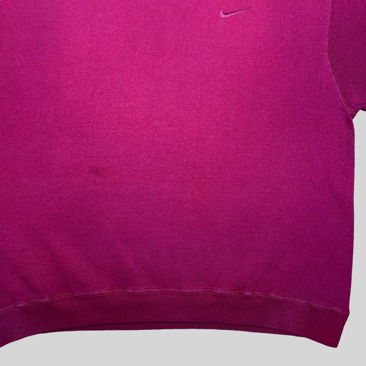 Nike × Vintage Vintage 90s Nike Red Swoosh Embroidered Pull Over Sweatshirt Size US L / EU 52-54 / 3 - 7 Thumbnail