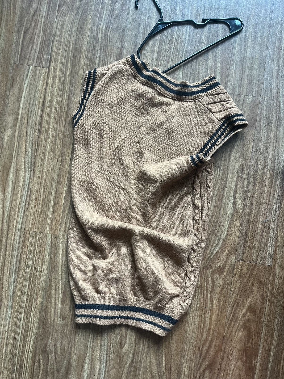 Other Brown sleeveless knitted sweater vest #loungewear Size M / US 6-8 / IT 42-44 - 2 Thumbnail