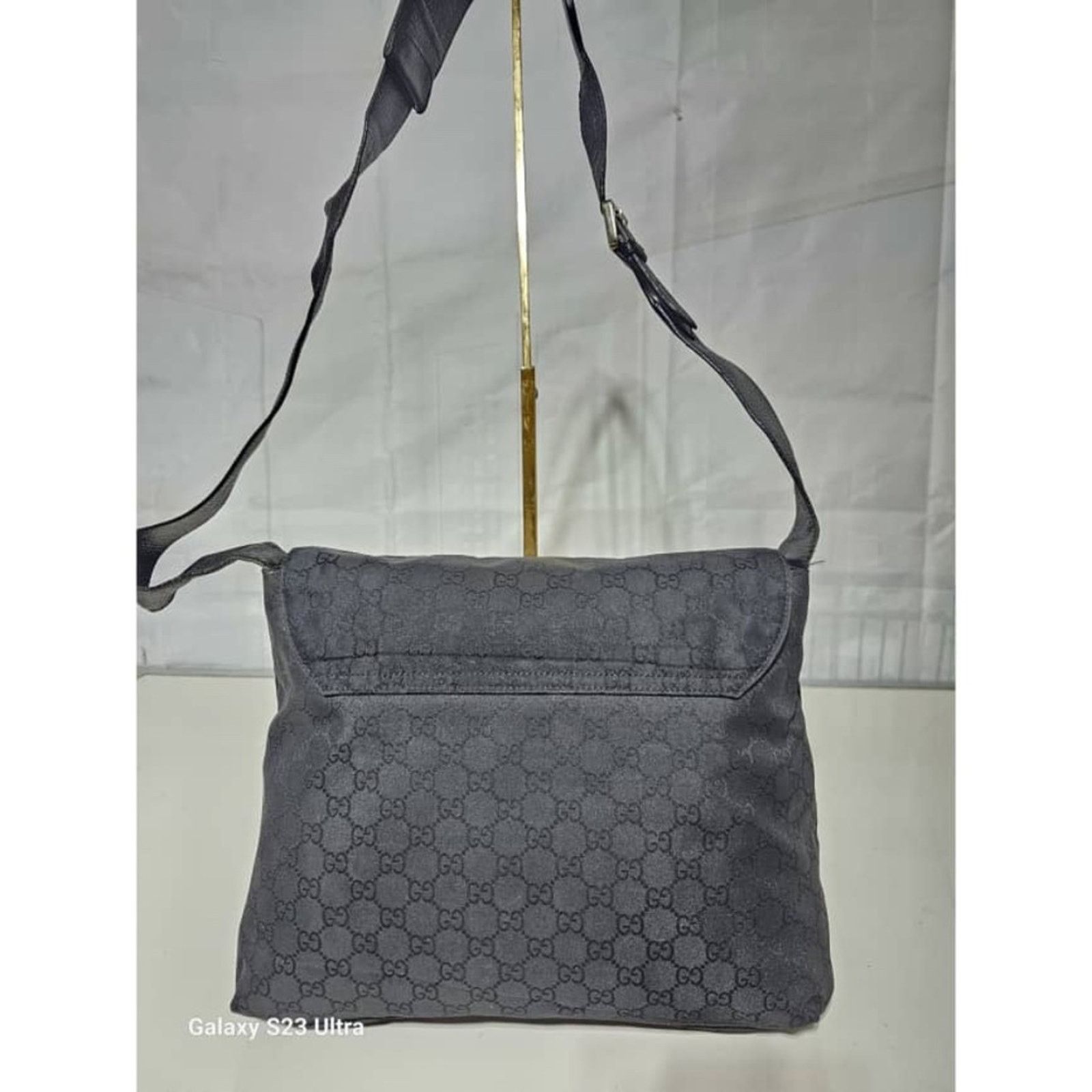 Gucci Authentic Gucci GG Nylon Messenger Bag Black Size ONE SIZE - 6 Thumbnail