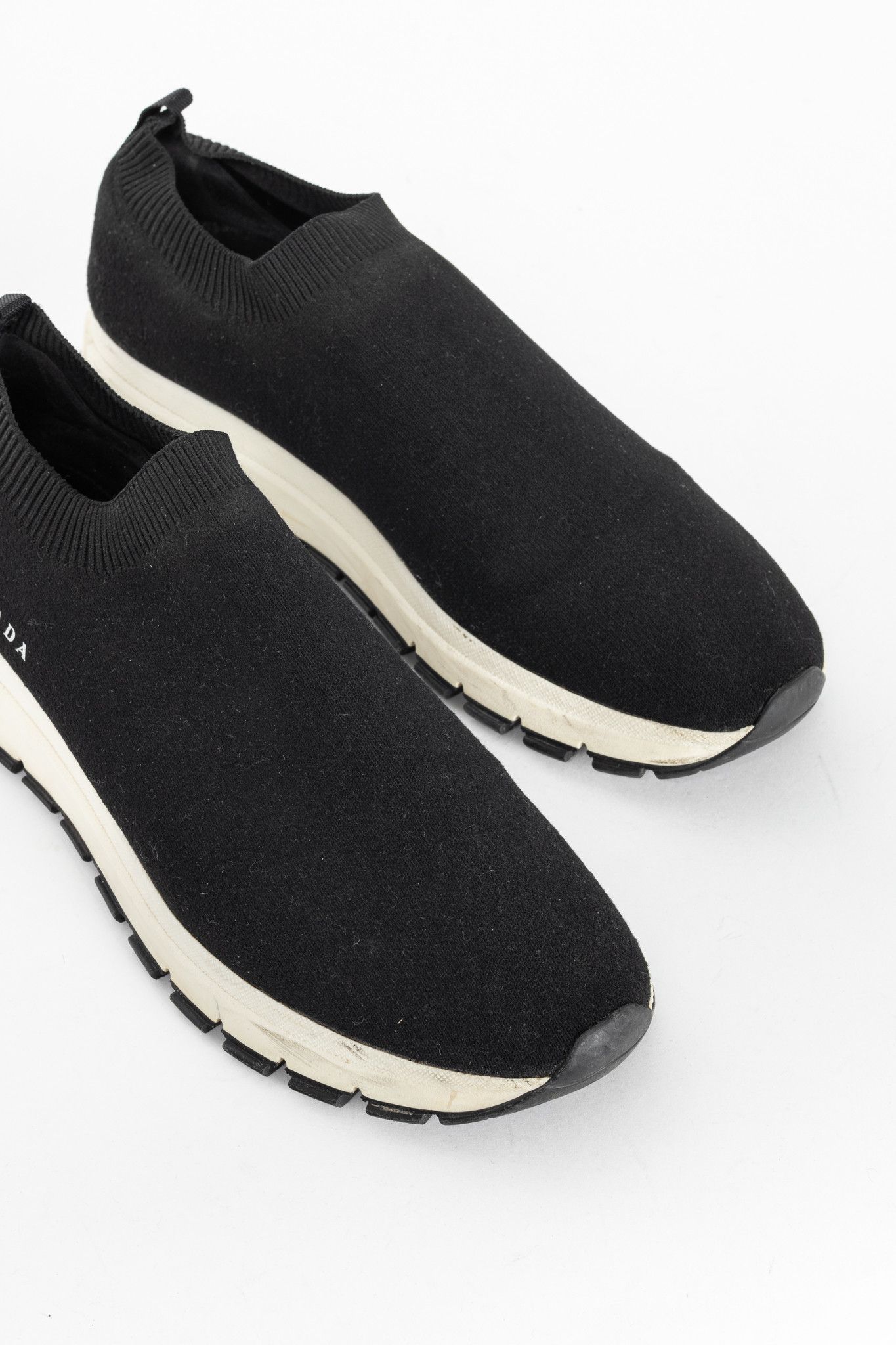 Prada Prada Black Knit Slip-On Sock Sneakers Size US 9.5 / IT 39.5 - 6 Thumbnail