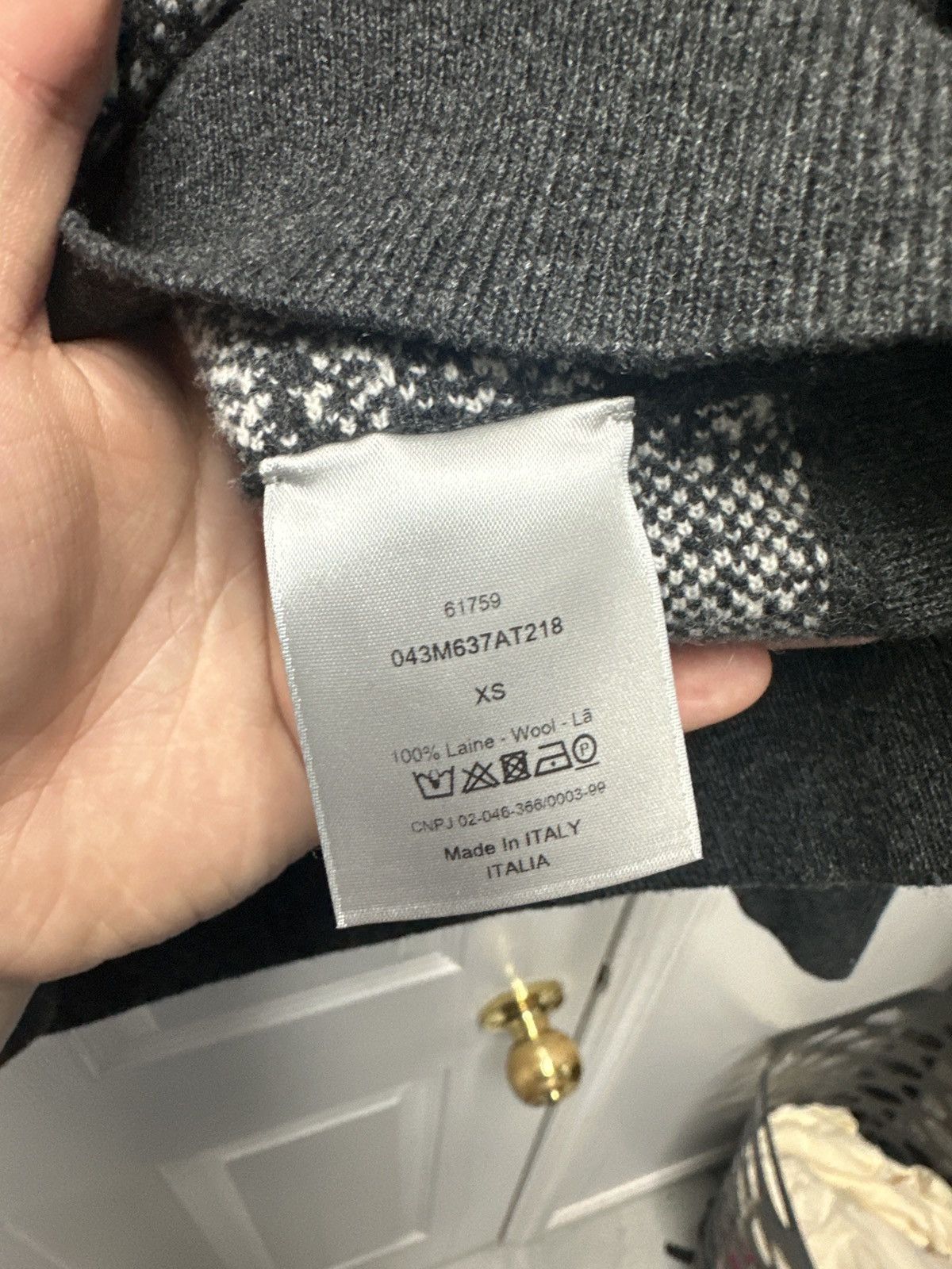 Dior Dior Ateleir Knitted Crewneck Grey White Size US XS / EU 42 / 0 - 4 Thumbnail