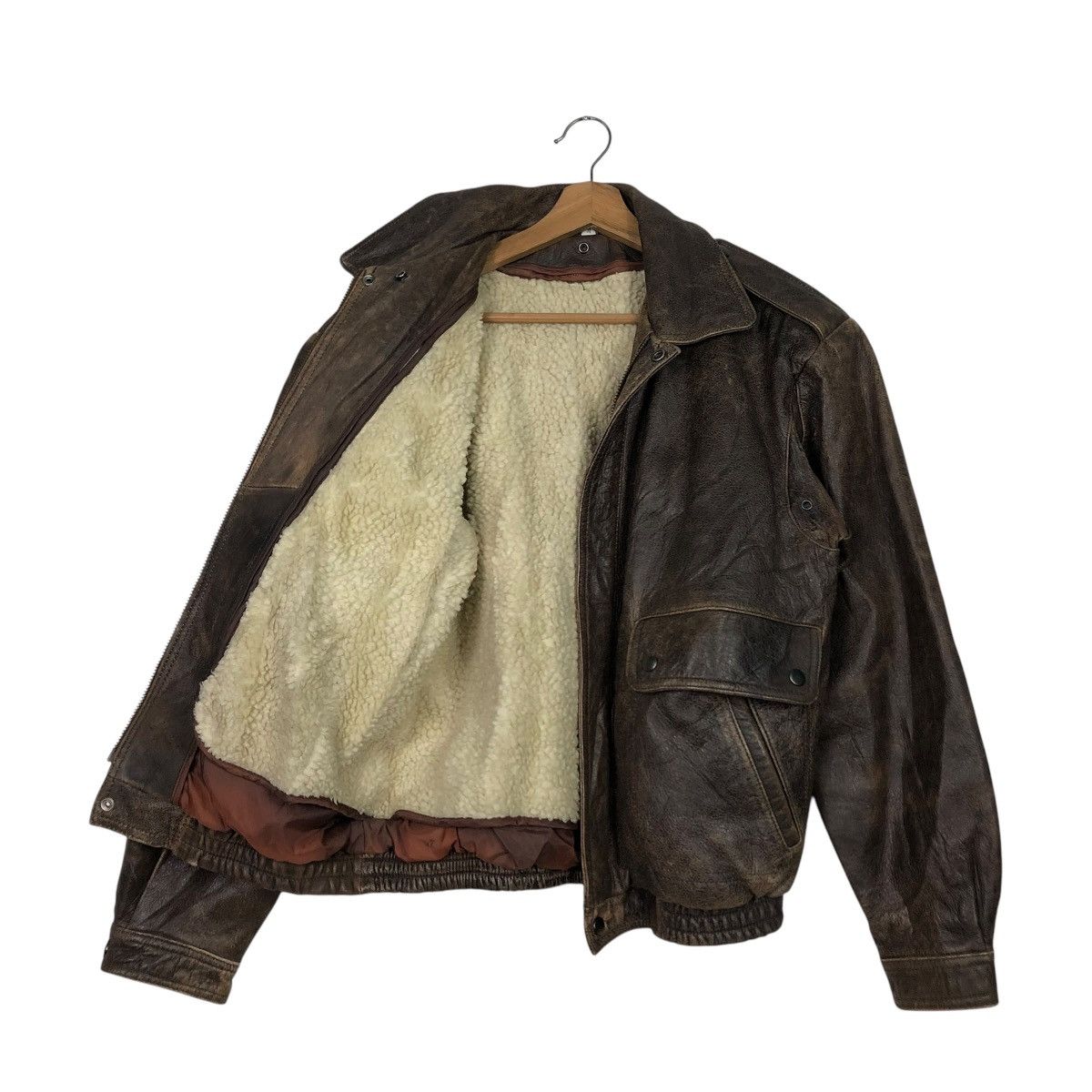 Japanese Brand 🔥VINTAGE LEATHER JACKET UNBRANDED JAPAN ISSEY MIYAKE Size US M / EU 48-50 / 2 - 13 Thumbnail