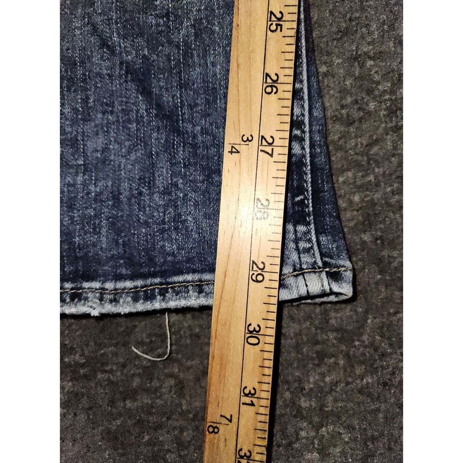 Silver Jeans Co. VINTAGE Silver Jeans Avery Slim Boot Jeans 26/31 Low Rise Blue Embroidered Size 26" / US 2 / IT 38 - 6 Thumbnail