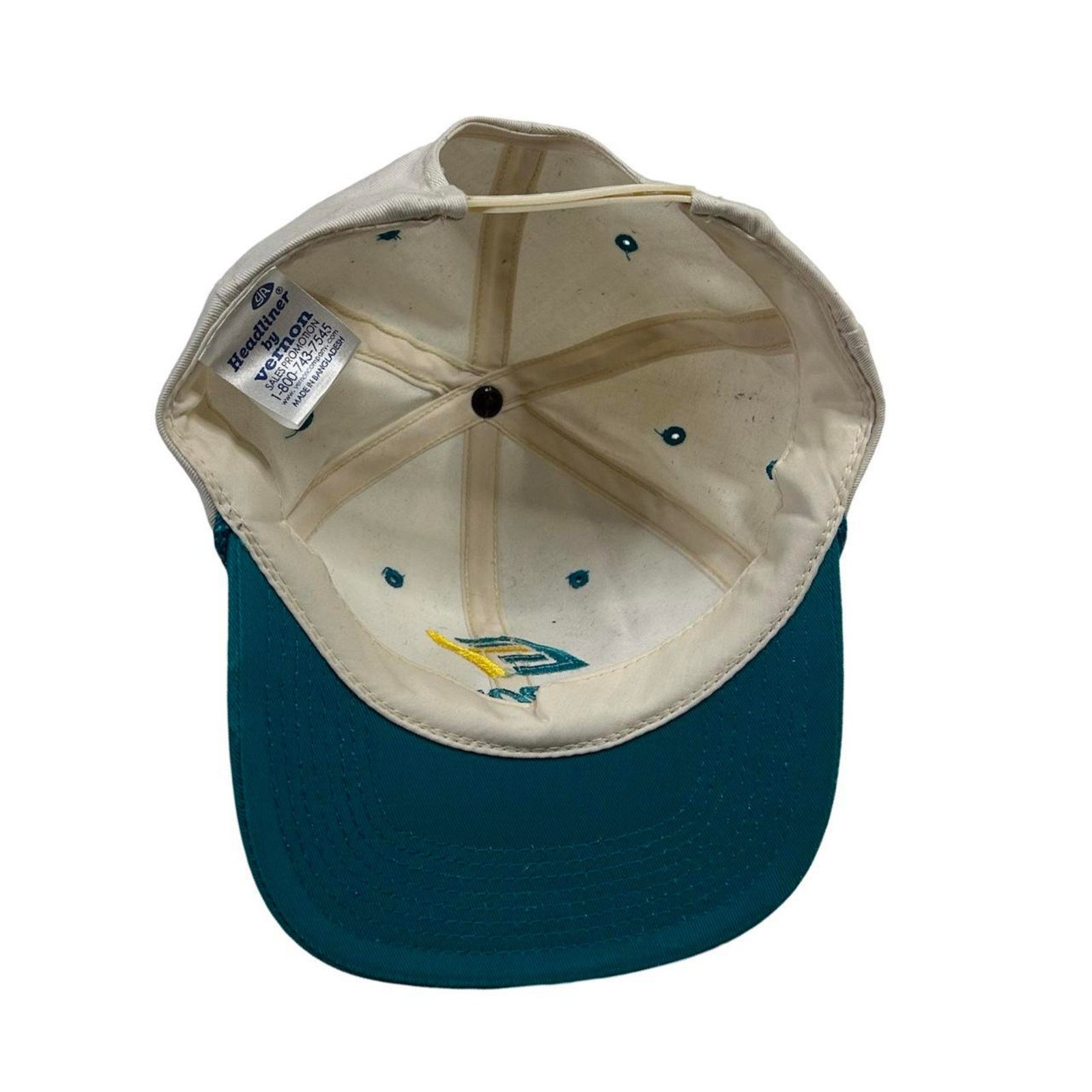 Vintage 80s vintage snapback hat workwear teal envirotech Size ONE SIZE - 3 Thumbnail
