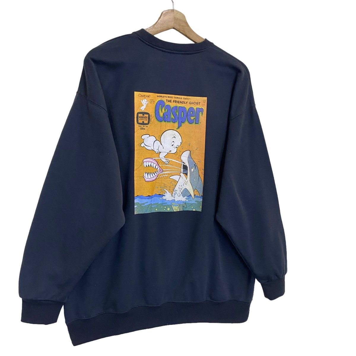 Cartoon Network × Japanese Brand The Friendly Ghost Casper Big Logo Sweatshirt Size L Size US L / EU 52-54 / 3 - 2 Thumbnail