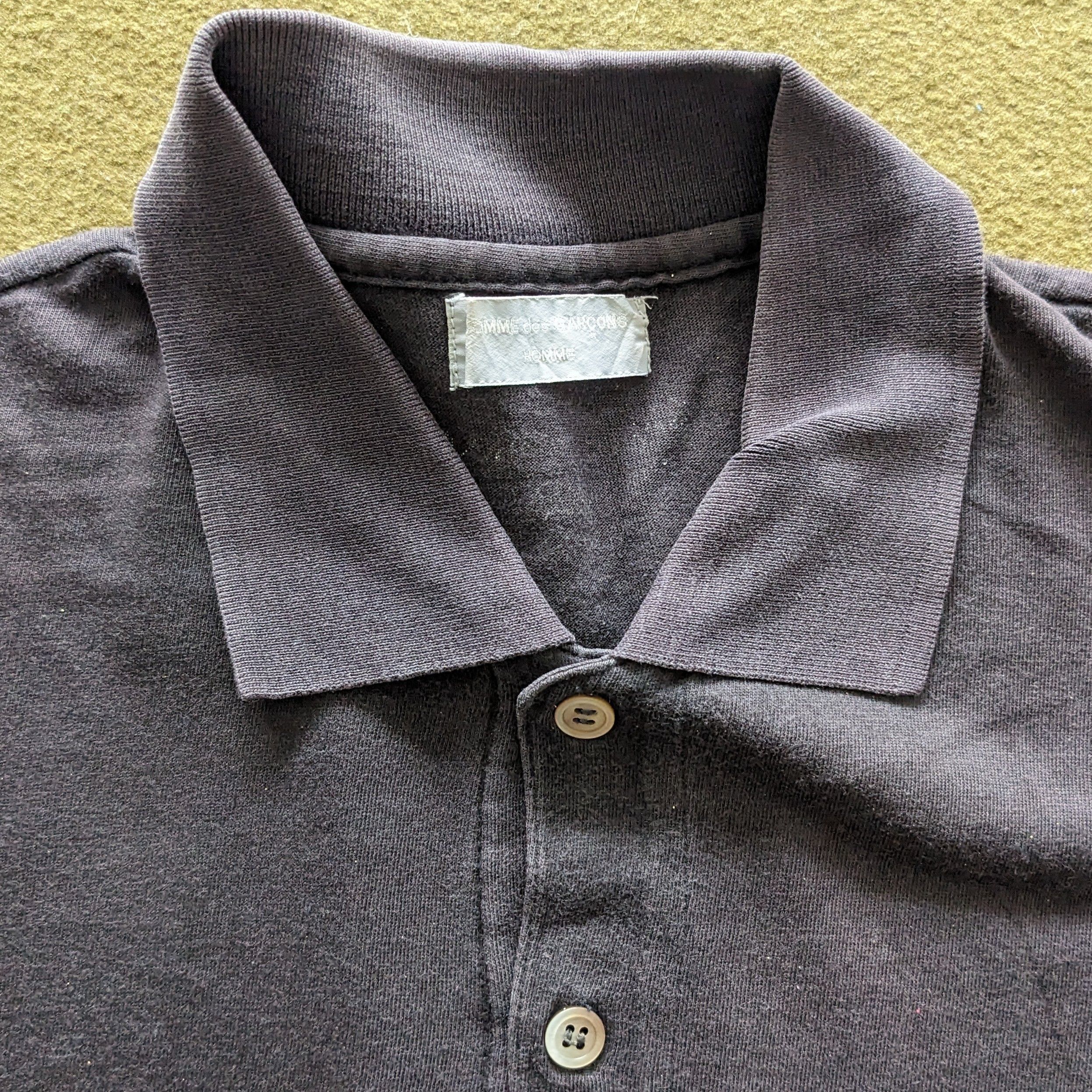 Comme des Garcons Vintage 90's COMME Des GARCONS Homme Polo Shirts Size US M / EU 48-50 / 2 - 5 Thumbnail