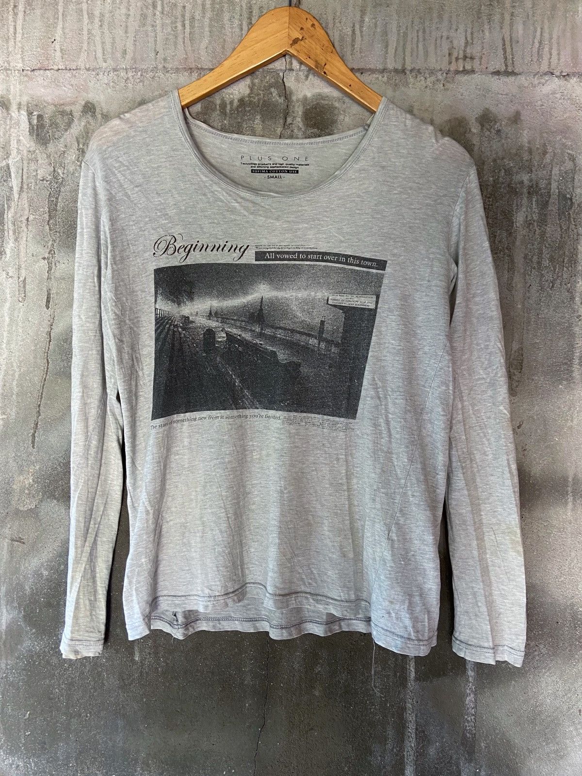 image of Beauty Beast x If Six Was Nine Beginning All Vowed To Start Over In This Town Long Sleeve in Grey (