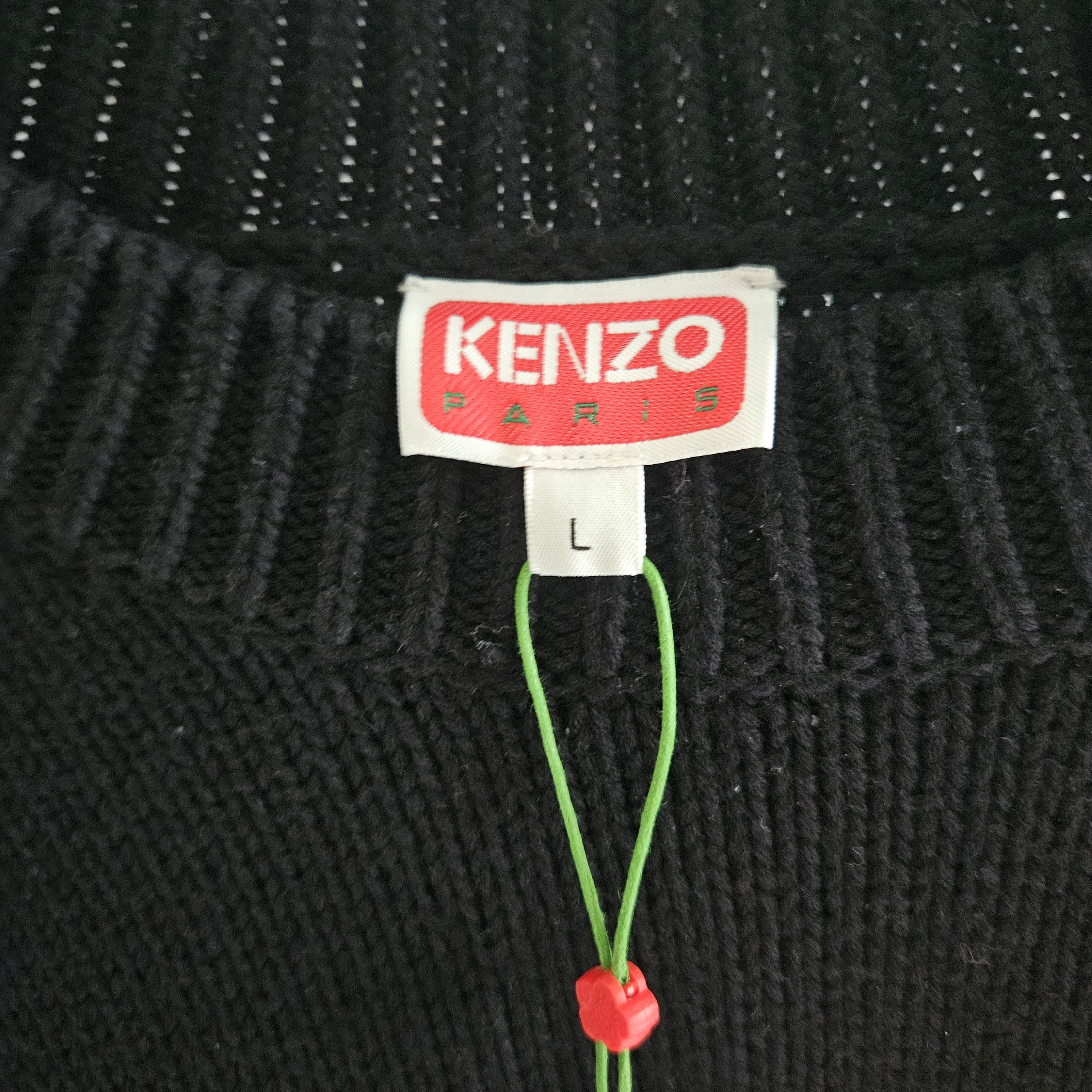 Kenzo Kenzo Black Boke Flower Sweater Size US L / EU 52-54 / 3 - 5 Thumbnail