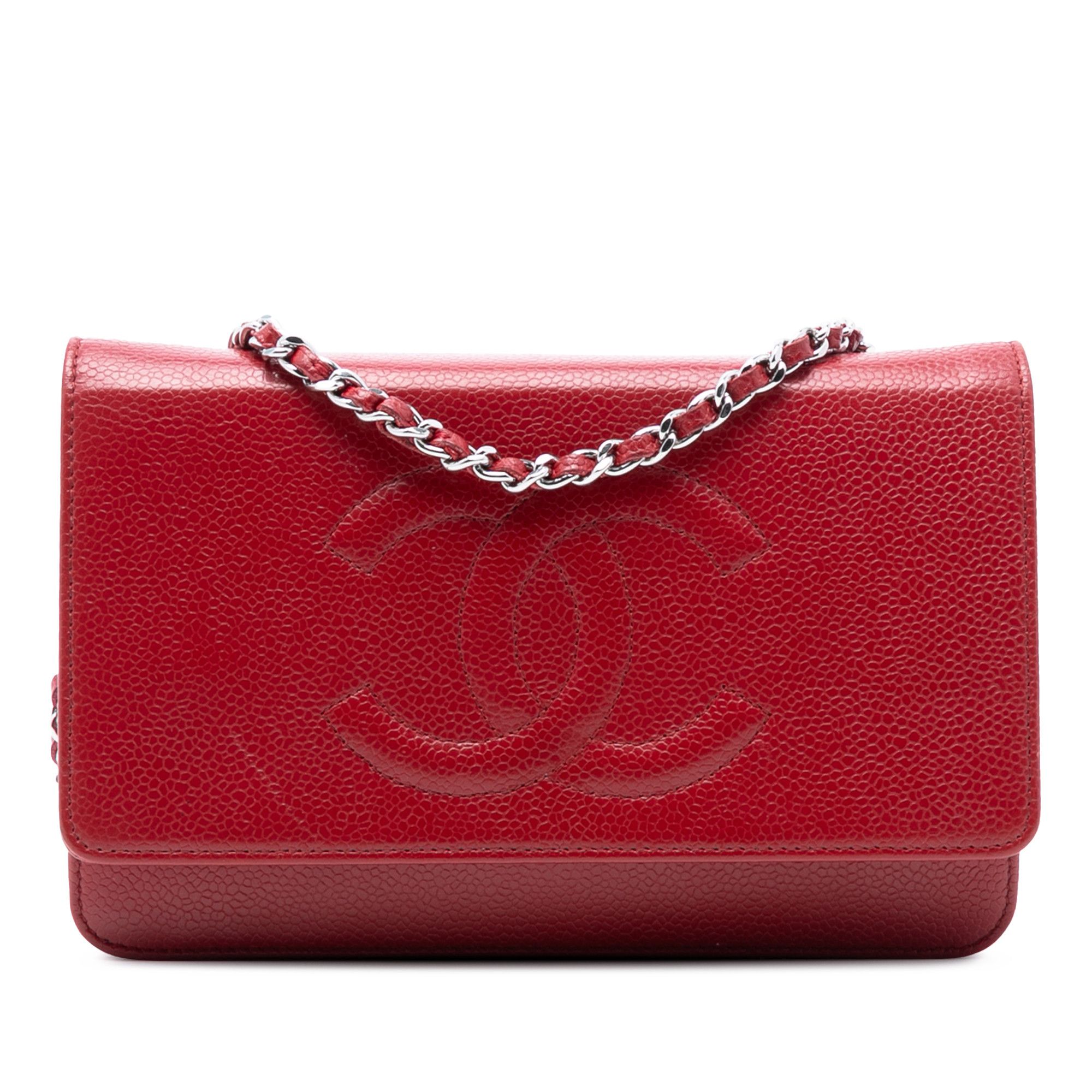 Chanel Chanel CC Caviar Wallet On Chain Size ONE SIZE - 1 Thumbnail