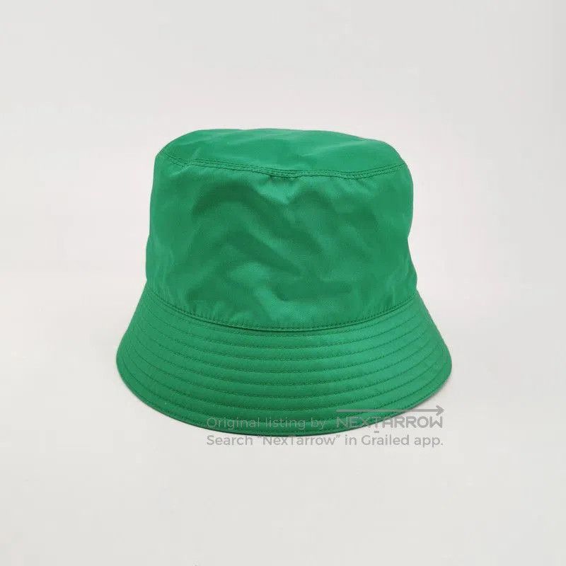 Prada Prada Green Triangle Logo Bucket Hat. Size ONE SIZE - 3 Thumbnail