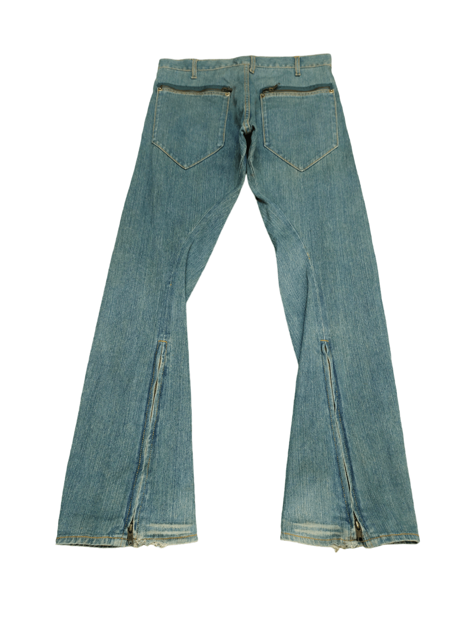 Le Grande Bleu (L.G.B.) Flare Jeans Japan Zipper Faded Boot Cut Y2k Mudmax Lgb Size US 30 / EU 46 - 13 Thumbnail