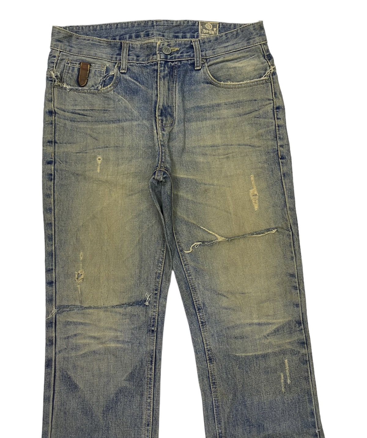Prps VINTAGE DPSR JAPAN BRAND DISTRESSED DENIM JEANS CROPPED Size US 34 / EU 50 - 5 Thumbnail