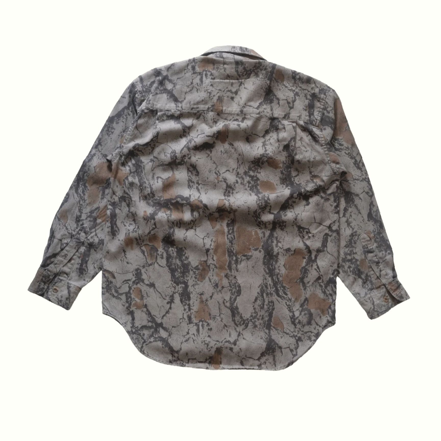 Bark VINTAGE DUXBAK BARK TREE CAMO VTG AOP 90s Y2K 100% COTTON BUTTON UP BROWN SHIRT MEN SZ M Size US M / EU 48-50 / 2 - 3 Thumbnail