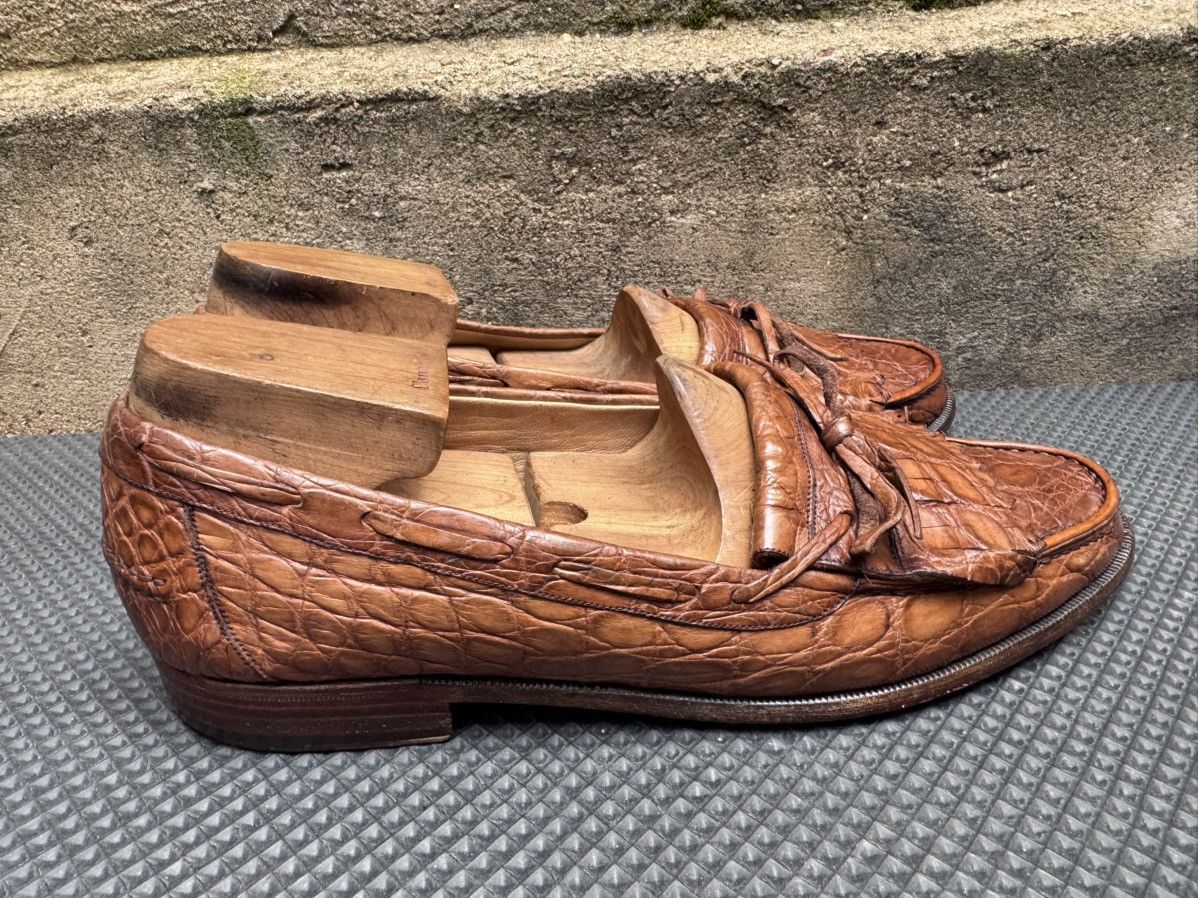 Bally Rare Bally Craig Vintage Italy Crocodil Kiltie Tassel Size US 10.5 / EU 43-44 - 3 Thumbnail