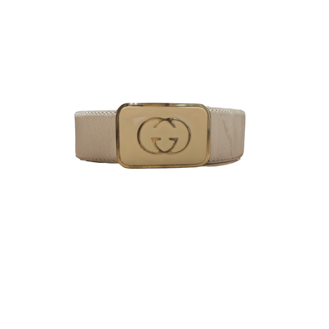 Gucci × Vintage Gucci leather belt vintage rare made in italy Size 34 - 18 Thumbnail