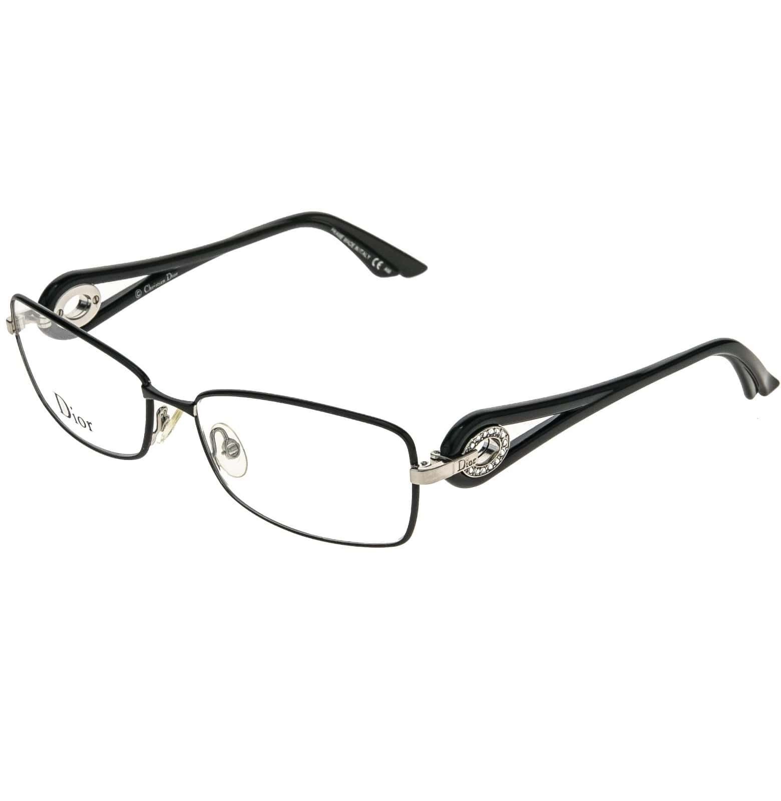 Christian Dior Monsieur CHRISTIAN DIOR CD3754 3754 VOLUTE CRYSTAL Silver Black Size ONE SIZE - 7 Thumbnail
