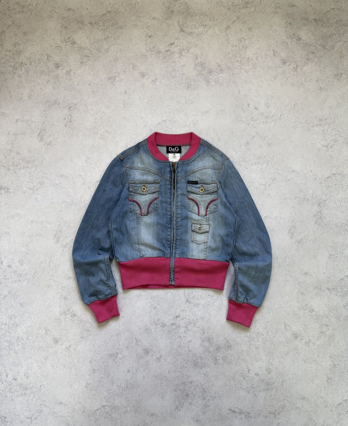 Dolce & Gabbana Vintage Dolce Gabbana Blue/Pink Denim Jacket Size 28/42 Size M / US 6-8 / IT 42-44 - 11 Thumbnail