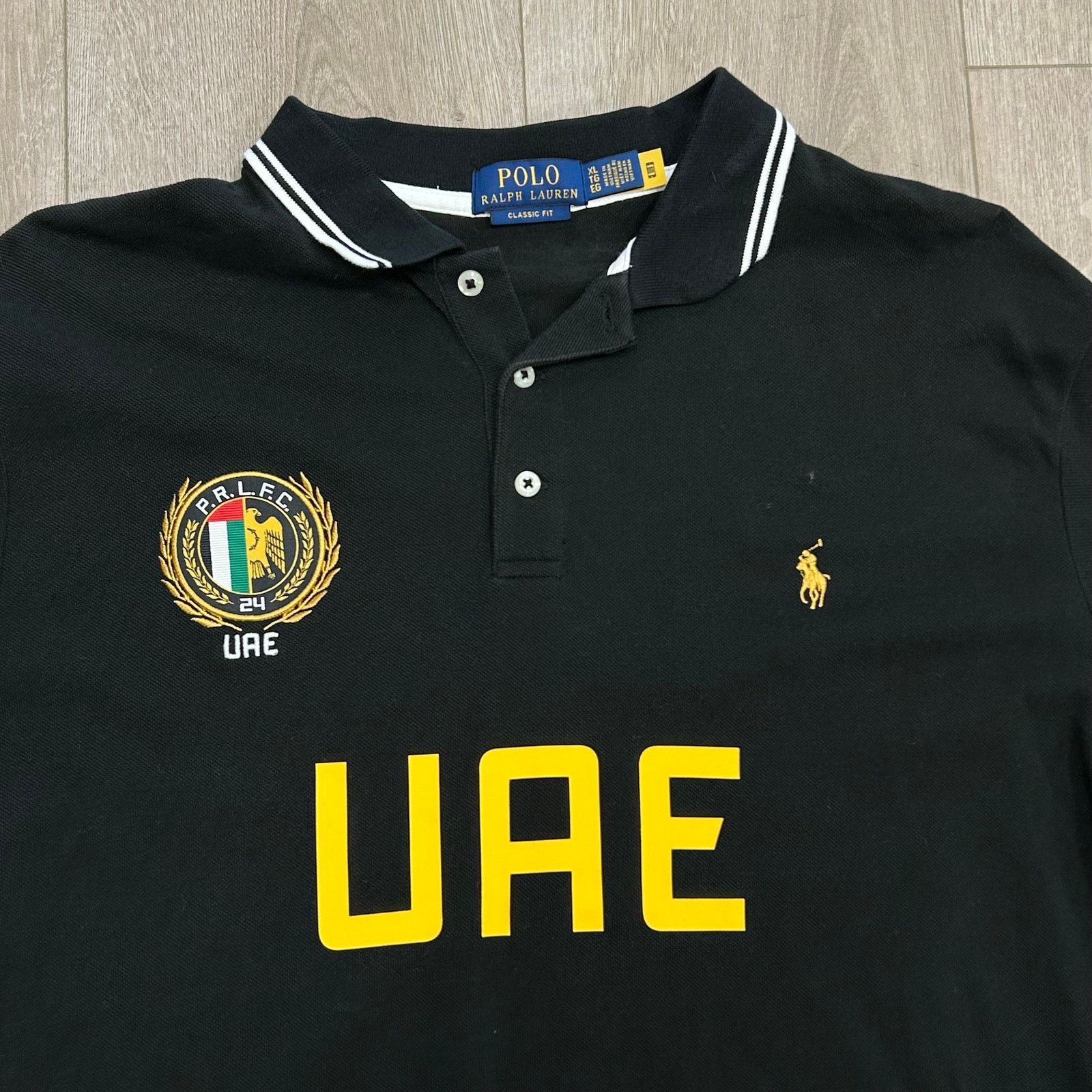 Polo Ralph Lauren Polo Ralph Lauren Black UAE Crest Patch Polo Shirt size XL Size US XL / EU 56 / 4 - 2 Thumbnail