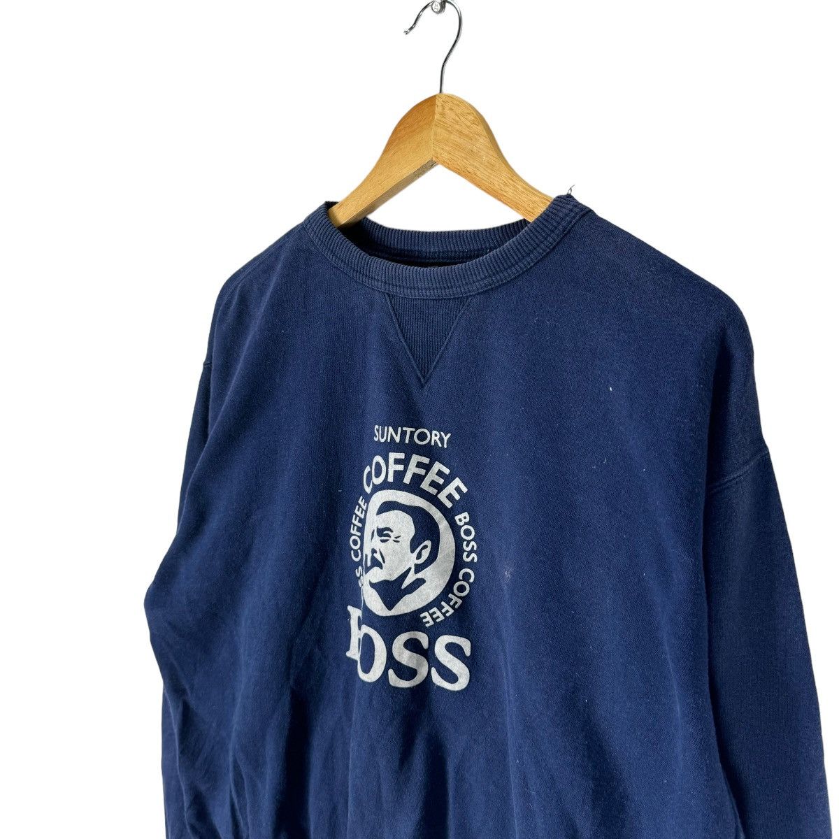 Japanese Brand × Vintage ❄️SUNTORY BOSS COFFEE SWEATSHIRT CREWNECK Size US L / EU 52-54 / 3 - 4 Thumbnail