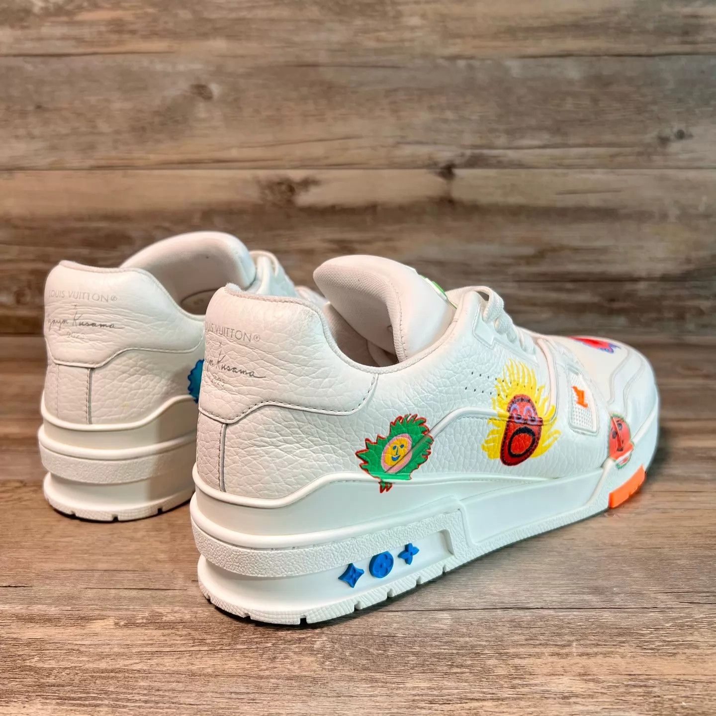 Louis Vuitton LV x Yayoi Kusama White Trainer UK8.5/42.5 97 New Size US 9.5 / IT 39.5 - 3 Thumbnail