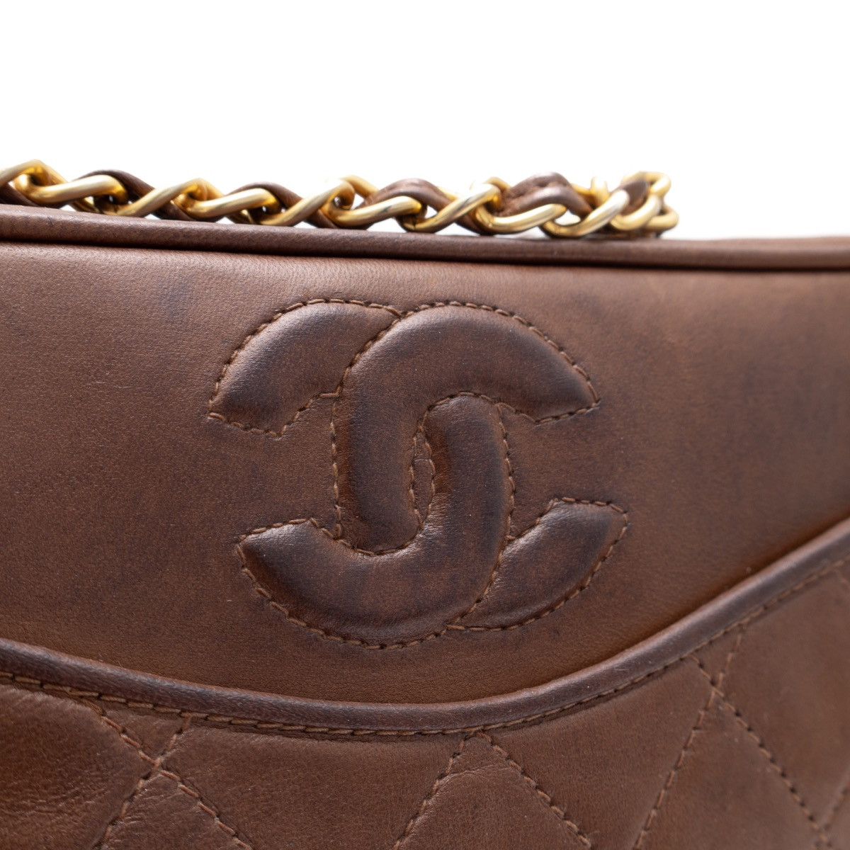 Chanel × Vintage Chanel 1986-1988 Tassel Camera Bag 24k Gold Plates Hardware Size ONE SIZE - 11 Thumbnail