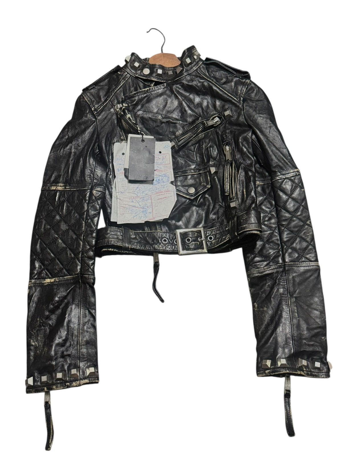 Dsquared2 Dsquared2 Fall 2005 Runway Studded Leather Jacket Size XS / US 0-2 / IT 36-38 - 2 Thumbnail