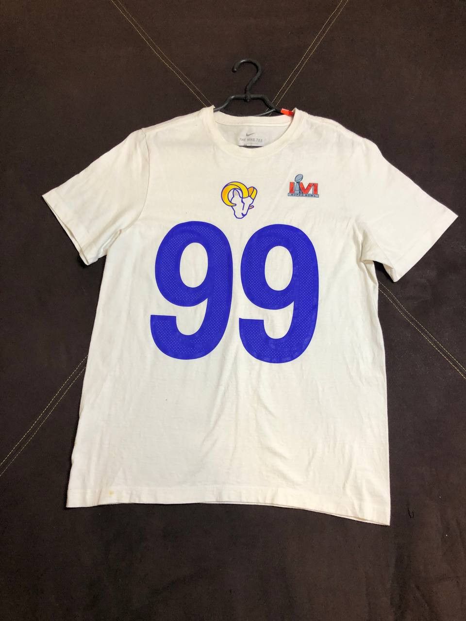 Nike Super Bowl LVI T-Shirt Official Nike Rams Aaron Donald #99 Size US M / EU 48-50 / 2 - 1 Thumbnail