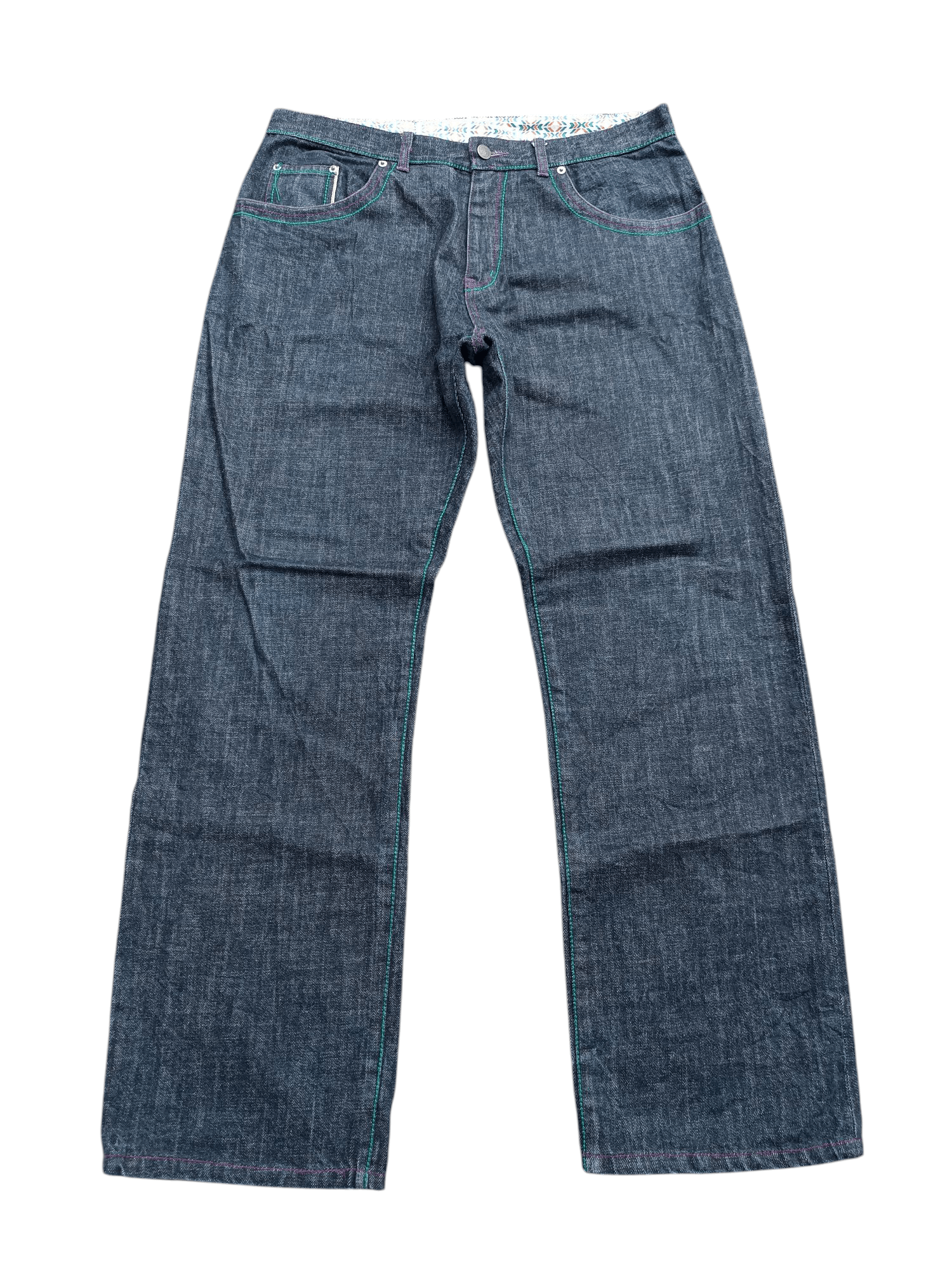 Japanese Brand XANTHOUS by Bags' Groove Selvedge Baggy Denim E242 Size US 34 / EU 50 - 3 Thumbnail