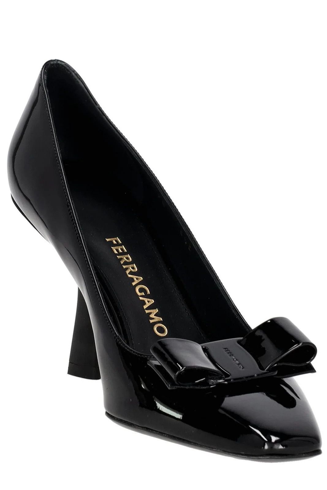 Salvatore Ferragamo o1s1rm0924 Anz Vara Bow Pumps in Black Size US 8.5 / IT 38.5 - 4 Thumbnail
