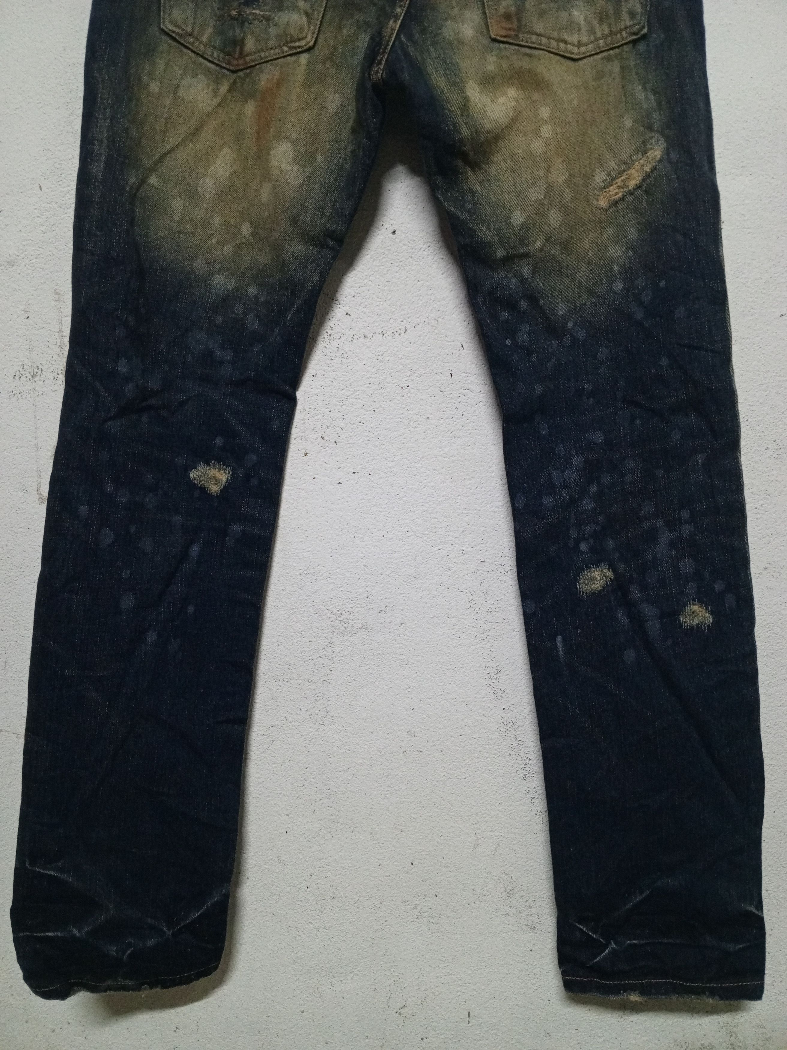 If Six Was Nine Painted Denim Slim Jeans Size US 30 / EU 46 - 6 Thumbnail