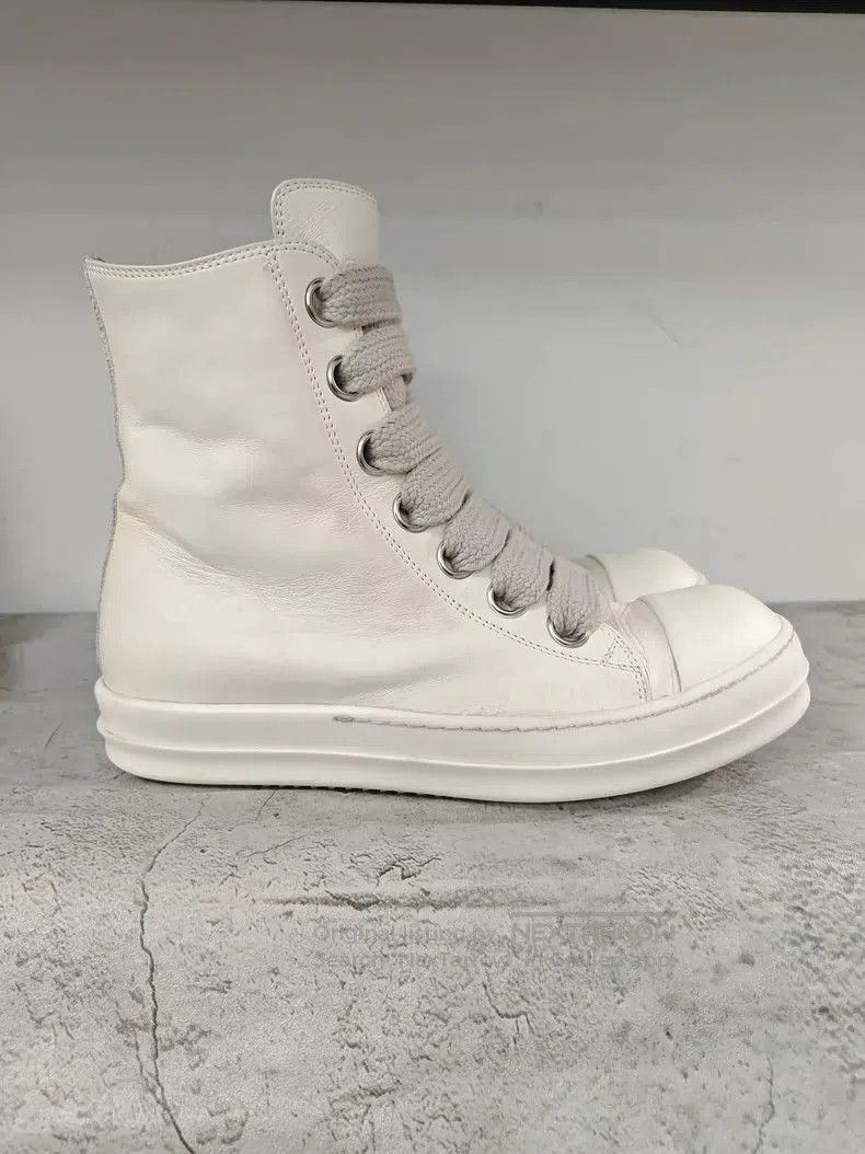 Rick Owens Rick Owens White High. Size US 9.5 / EU 42-43 - 4 Thumbnail