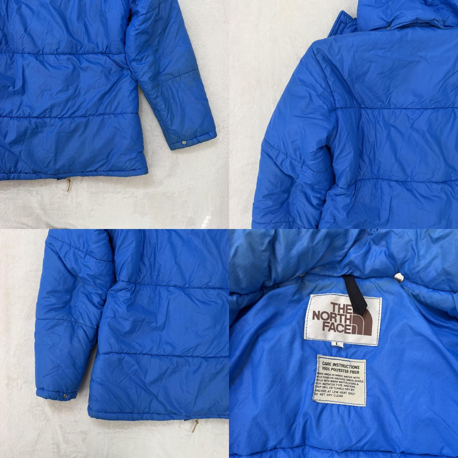 The North Face VINTAGE The North Face Puffer Jacket Mens Large Blue Hooded Insulated Quilted Zipper Pocket 1970s Outdoor Ski Winter - Mens Size US L / EU 52-54 / 3 - 9 Thumbnail