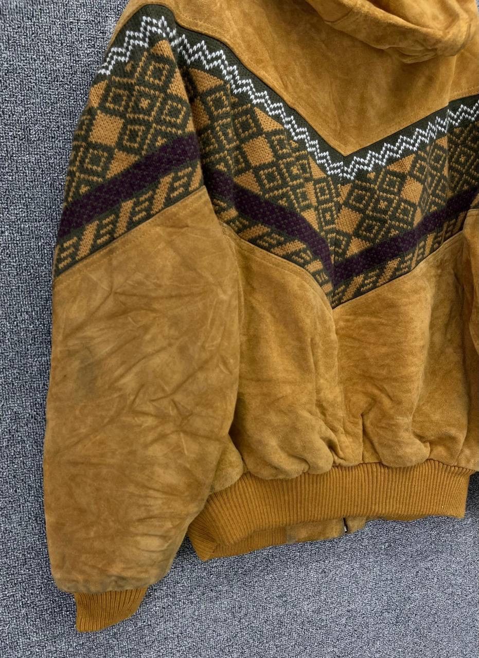 Japanese Brand Vintage Sun Valley Hooded Rare Leather Jacket Size M / US 6-8 / IT 42-44 - 11 Thumbnail