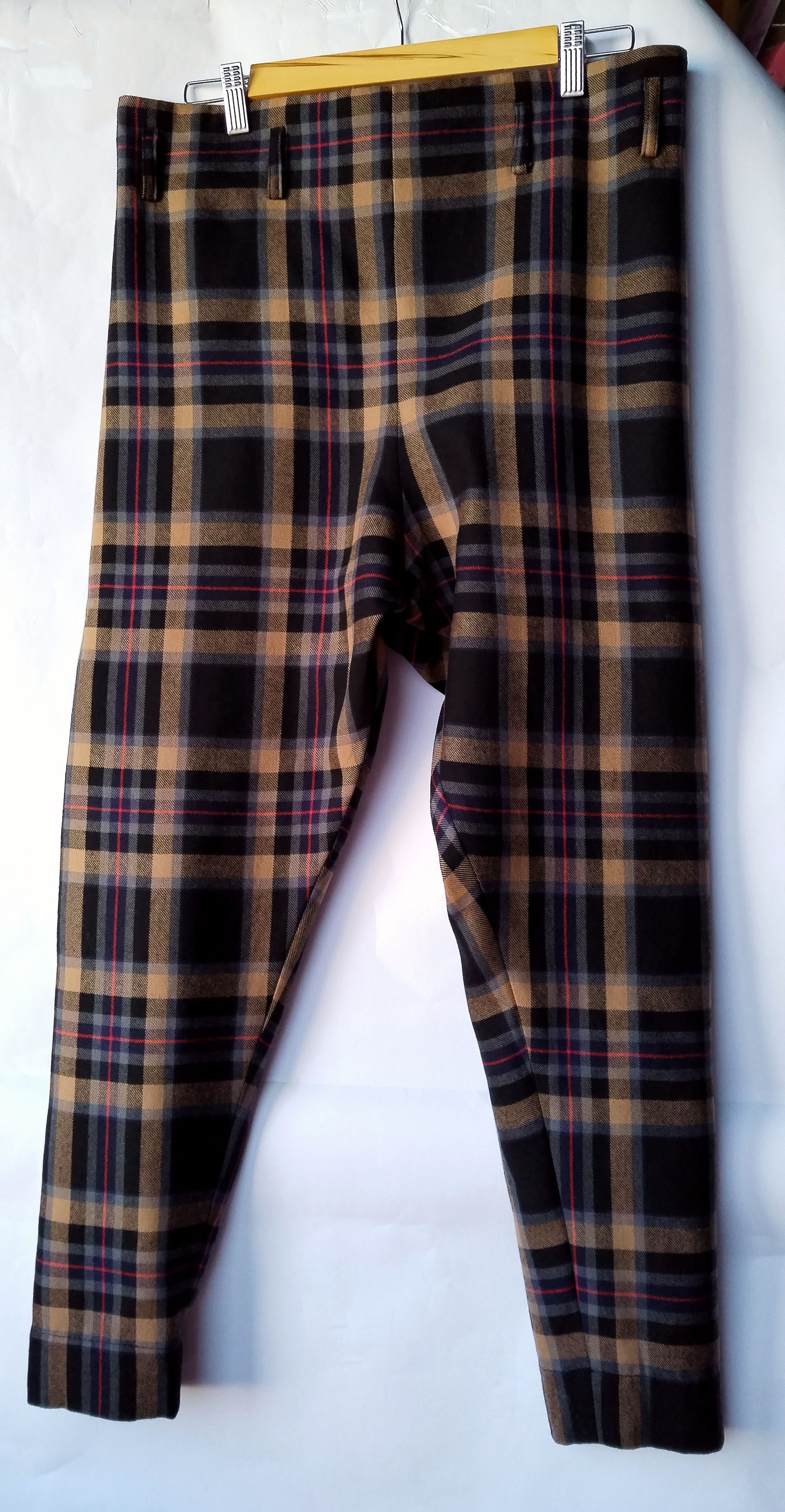 Vivienne Westwood Paper bag drop crotch tartan wool pants Size 26" / US 2 / IT 38 - 1 Thumbnail