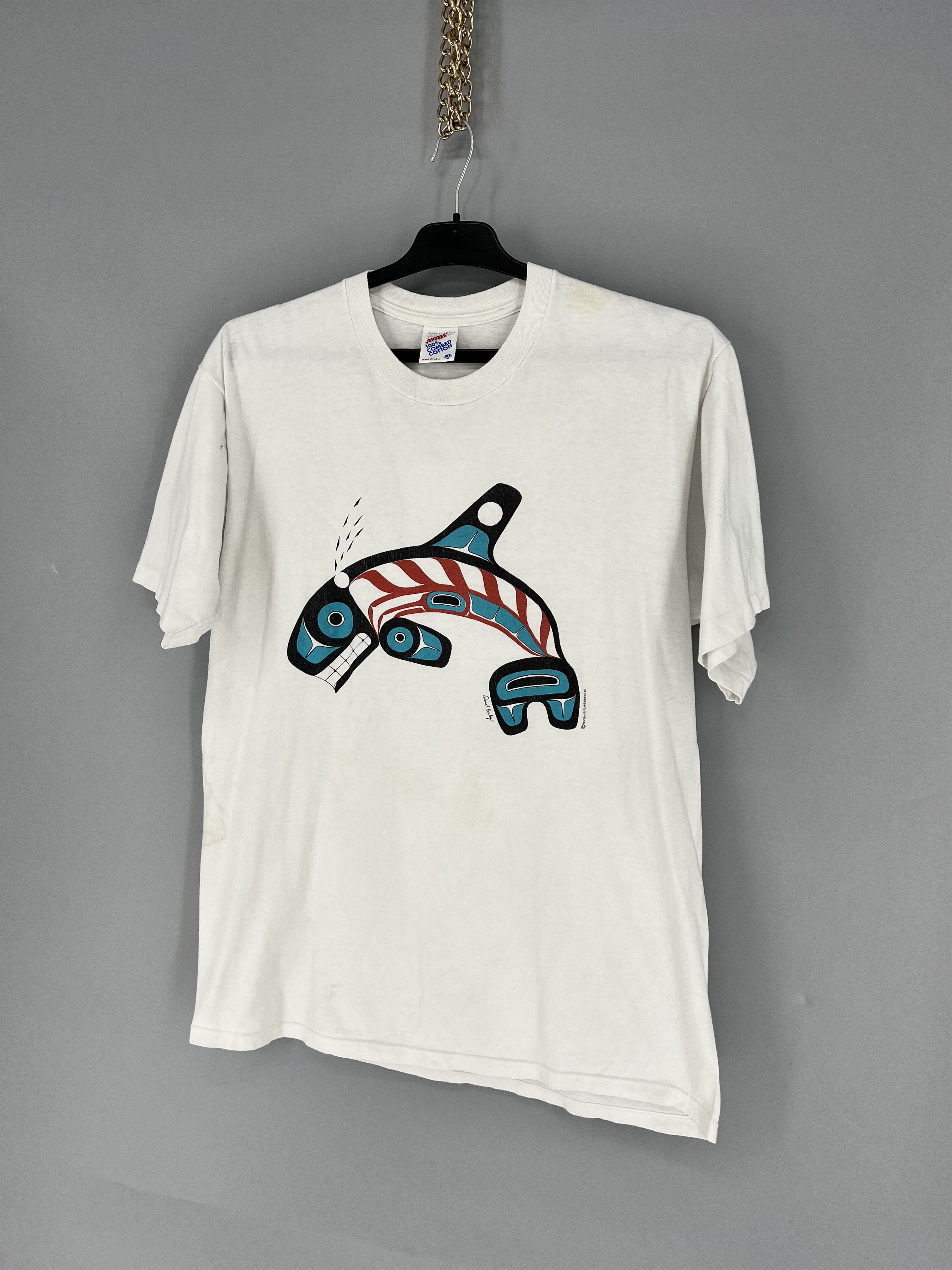 Vintage Vintage 90s Orca Killer Whale Pacific Daud Boxley Worldwide Size US XL / EU 56 / 4 - 3 Thumbnail