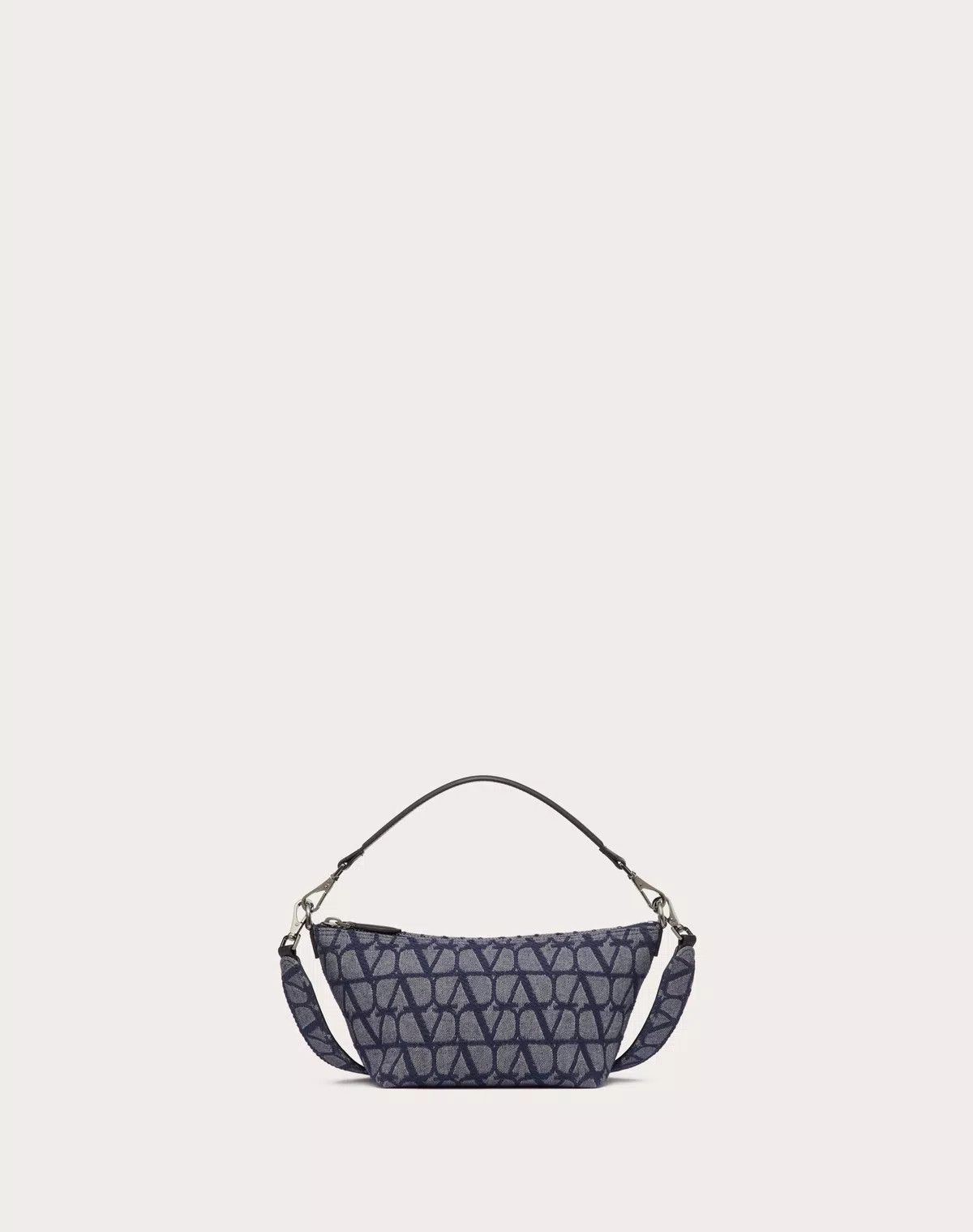 Valentino oc11z0725 Size: OS/ Jacquard Crossbody Bag in Melange/Black Size ONE SIZE - 1 Thumbnail