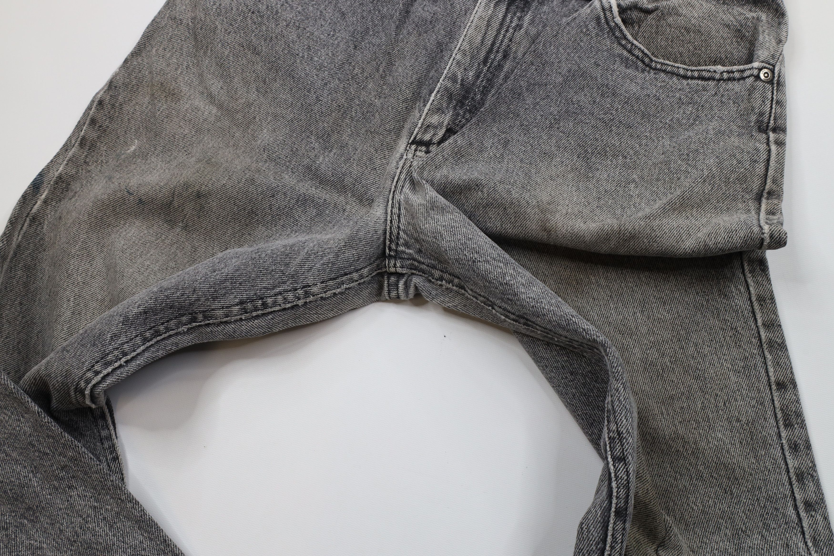 Vintage Vtg 90s Lee Acid Wash Straight Leg Denim Jeans Gray USA Size US 32 / EU 48 - 8 Thumbnail