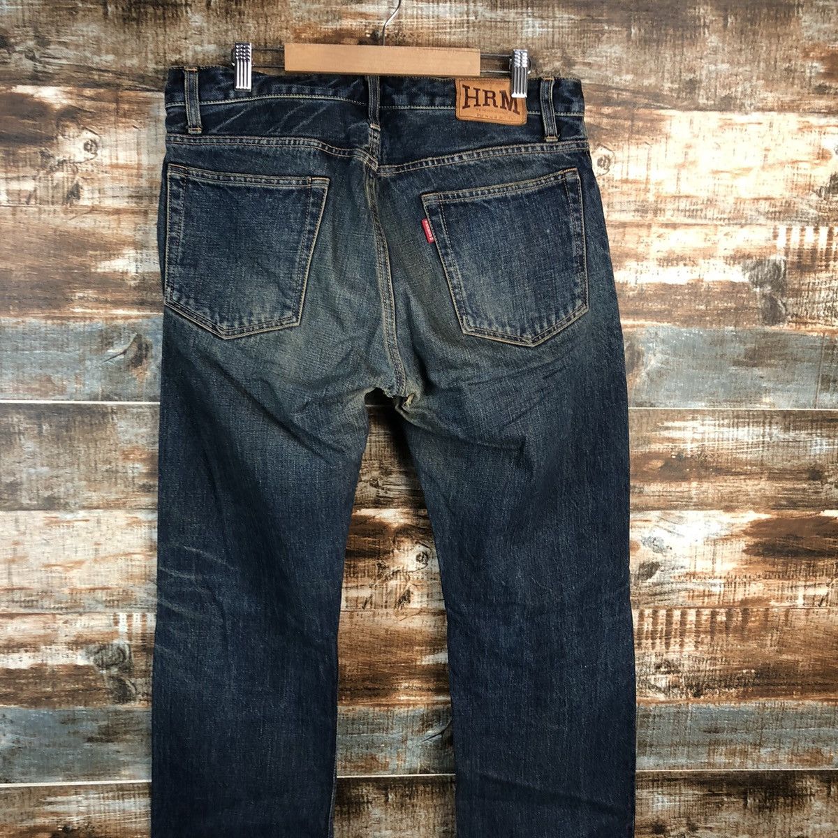 HOLLYWOOD RANCH MARKET DLL HRM Hollywood Ranch Market Blue Denim jeans Pants #C131 Size US 33 - 13 Thumbnail