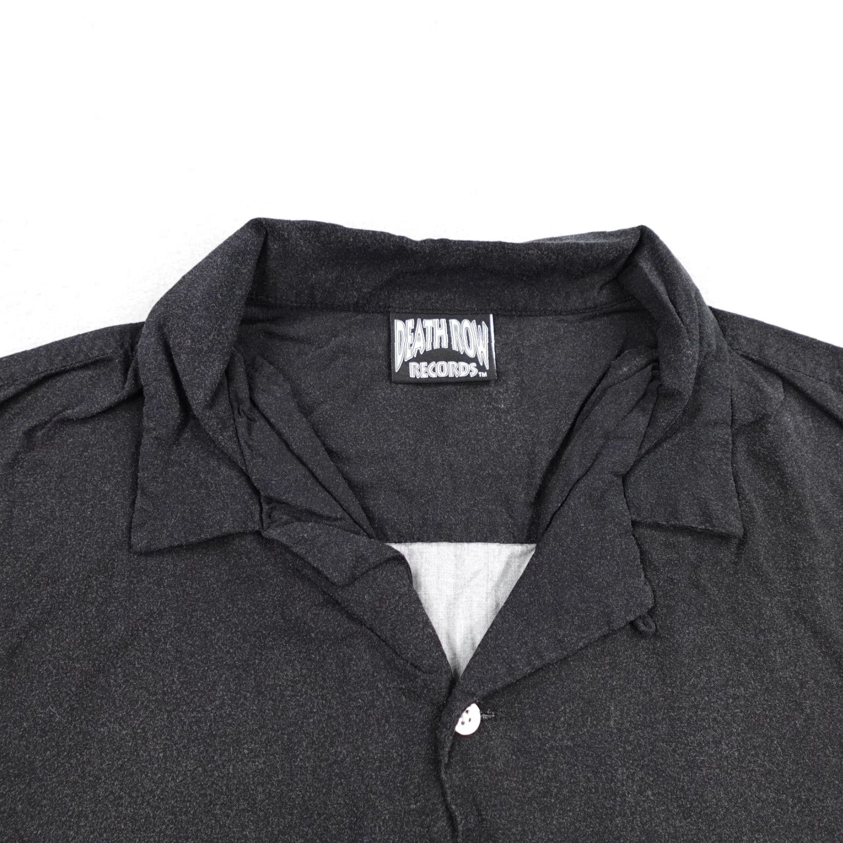 Vintage VINTAGE Death Row Records Shirt Mens Black Blue Button Up Lightning Graphic Hip Hop Camp Size US L / EU 52-54 / 3 - 2 Thumbnail