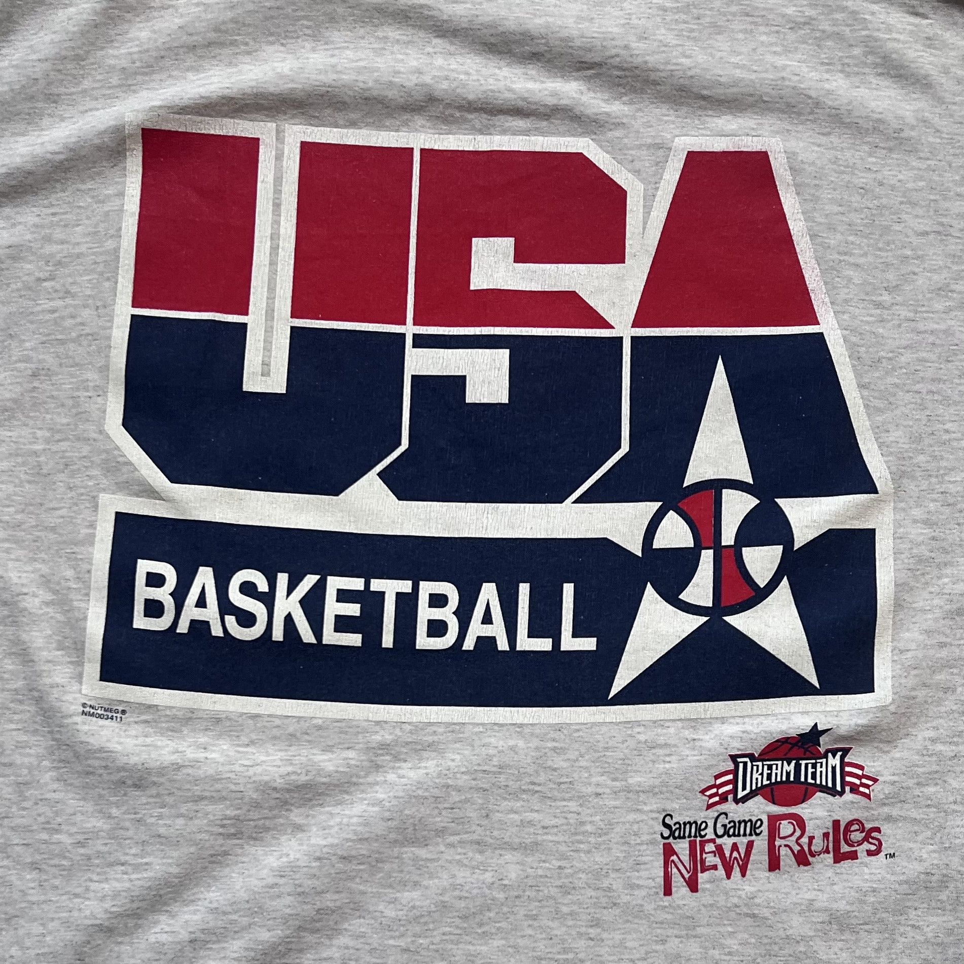 Nutmeg NUTMEG Dream Team Basketball Vintage T Shirt XL Size US XL / EU 56 / 4 - 4 Thumbnail