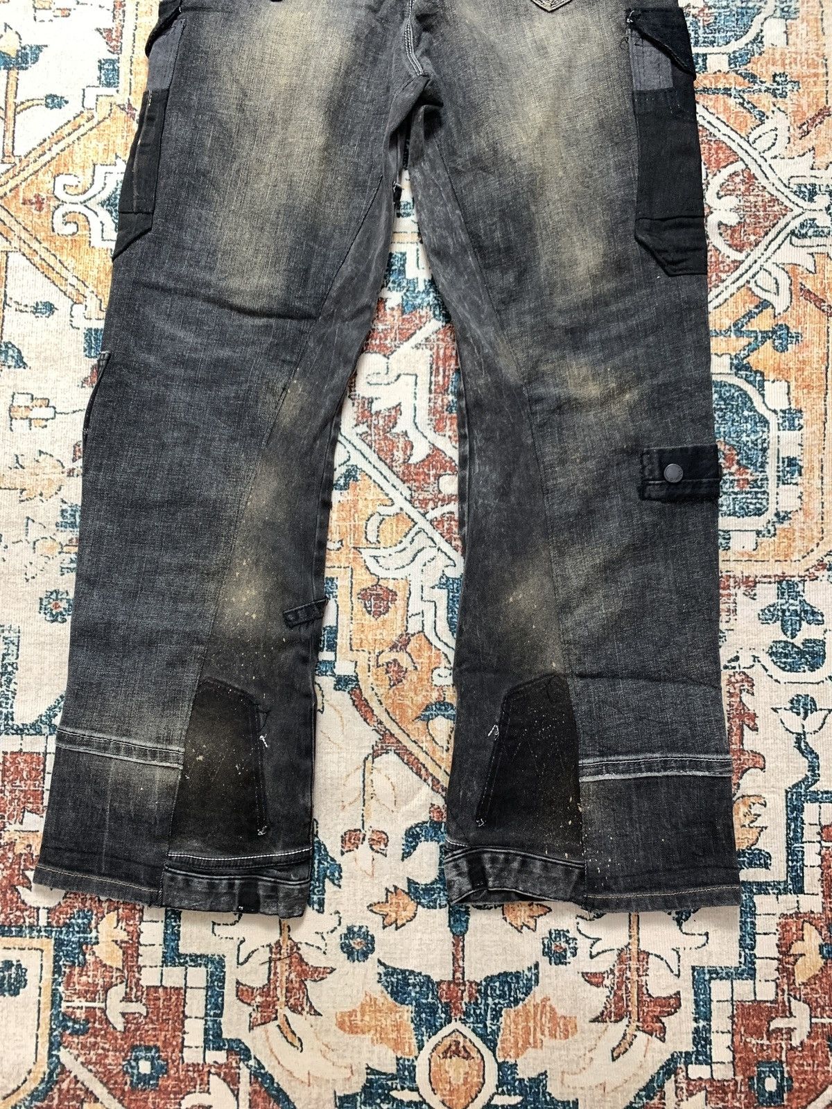 Other Spider Cargo Black Vertigo Trouser Flared Pants Rework Size US 30 / EU 46 - 8 Thumbnail