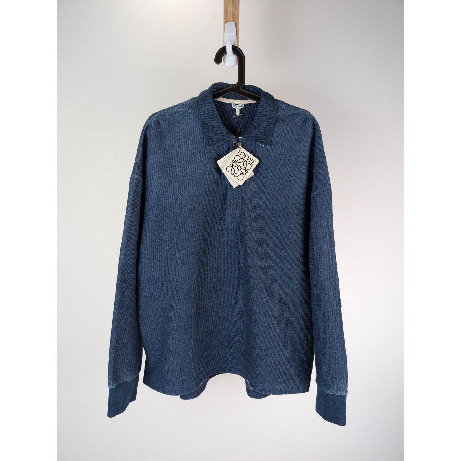 Loewe o1rshd1 Polo Sweatshirt in Azul Size US M / EU 48-50 / 2 - 8 Thumbnail