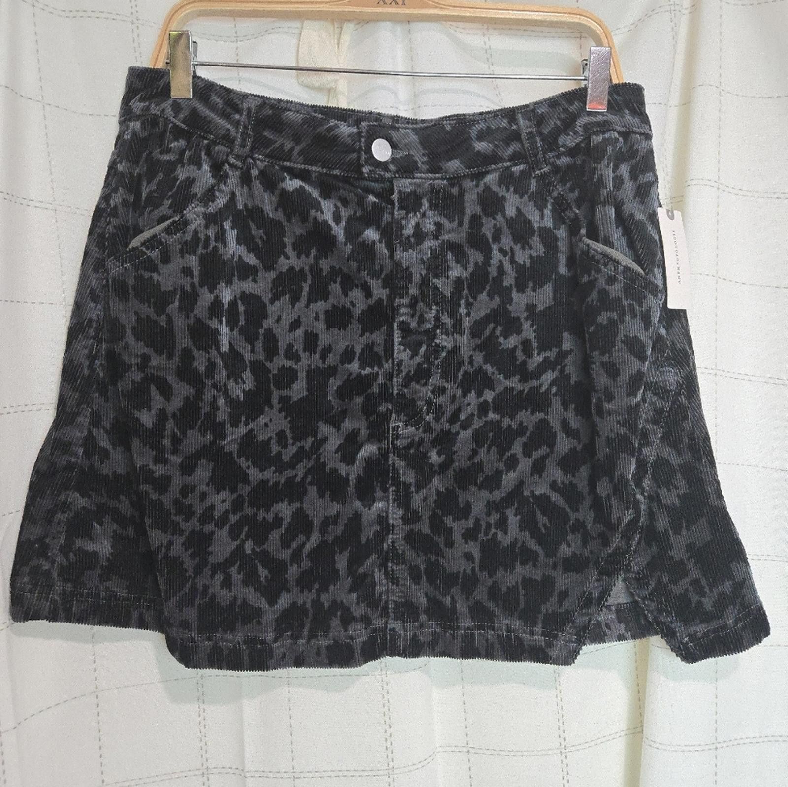 Designer Pilcro Corduroy Mini Skirt Size 36" / US 14 / IT 50 - 2 Thumbnail