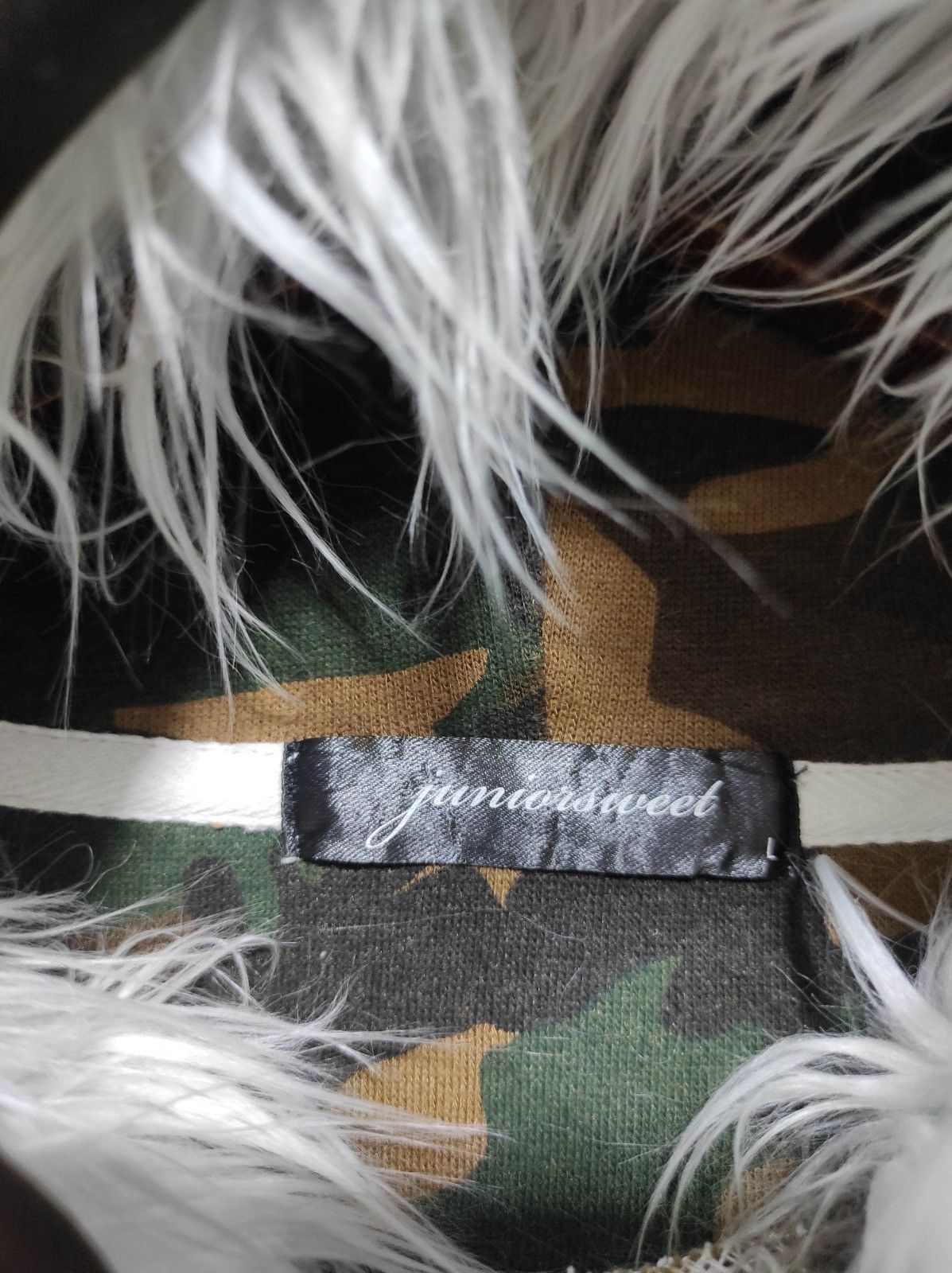 Japanese Brand Junior Sweet Camo fur hoodie ifsix LGB style Size US L / EU 52-54 / 3 - 10 Thumbnail