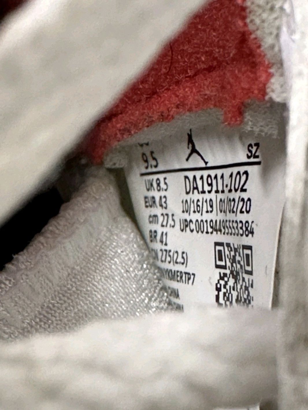 Jordan Brand Nike Air Jordan Retro 5 Fire Red 2020 DA1911102 Size 9.5 Men Size US 9.5 / EU 42-43 - 7 Thumbnail